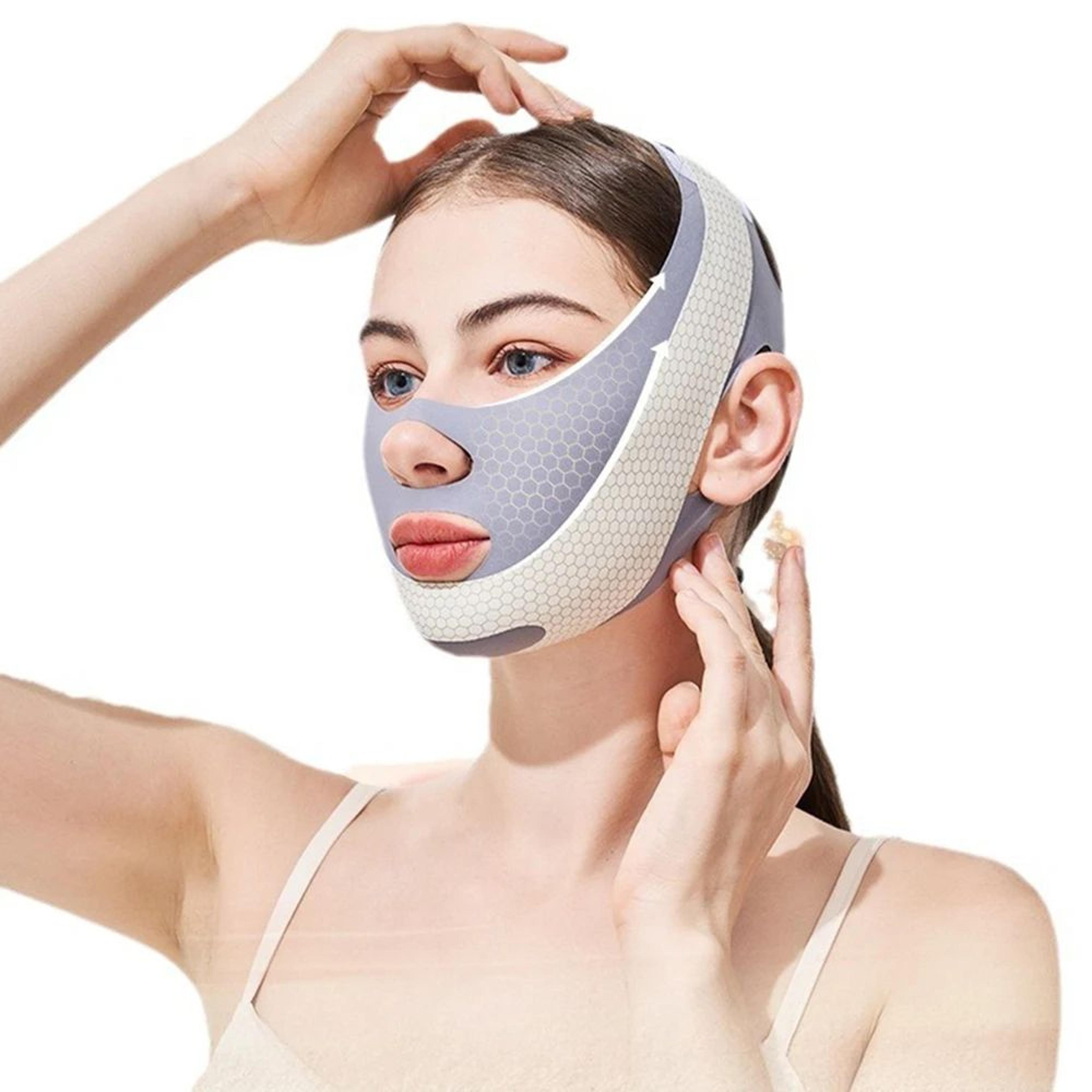 face slimming bandage – v line face shaper belt for double chin support, face lift & anti-wrinkle skin care