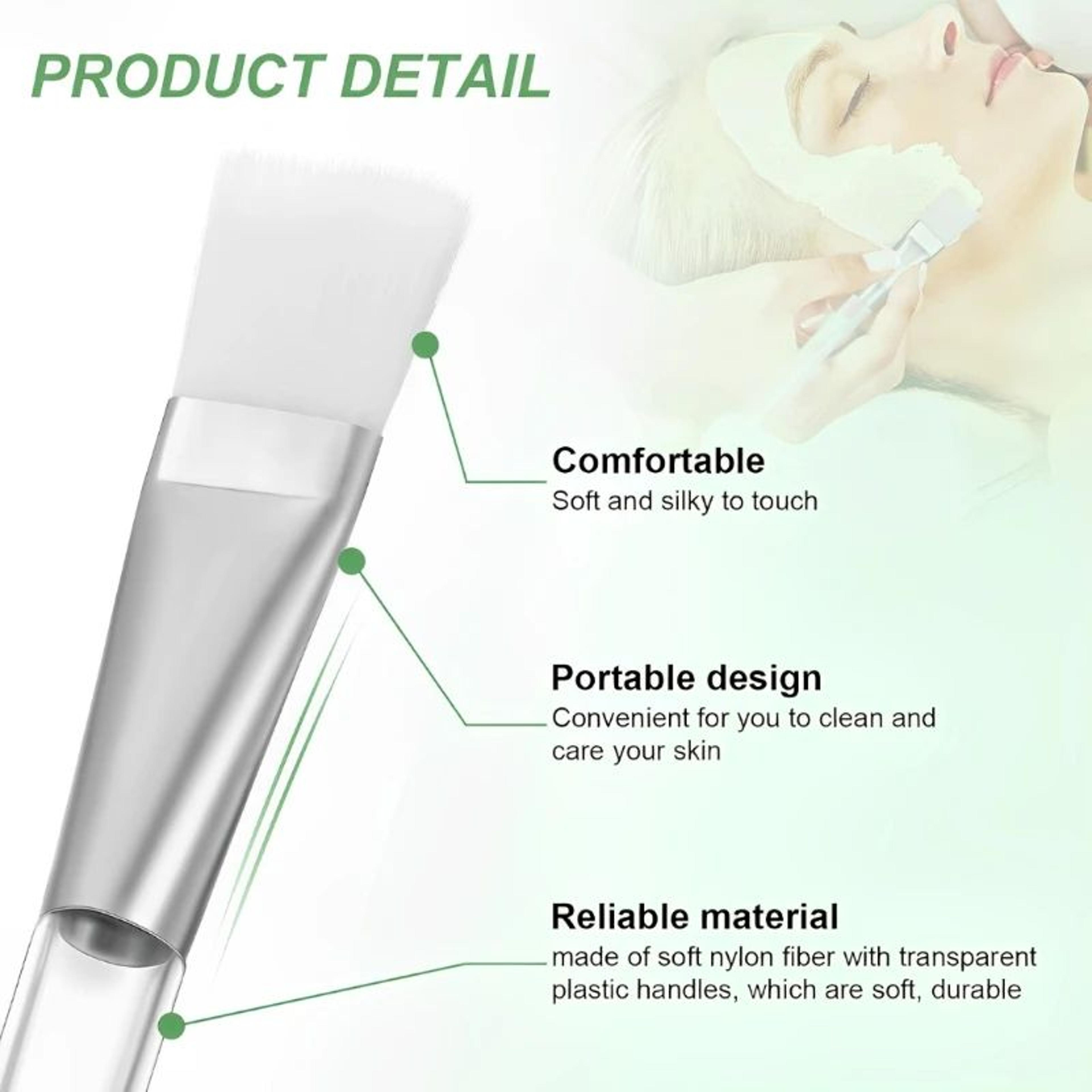 12 Pcs Facial Mask Brush Set  Soft Bristle Crystal Handle Face Applicator Brushes For DIY Skincare