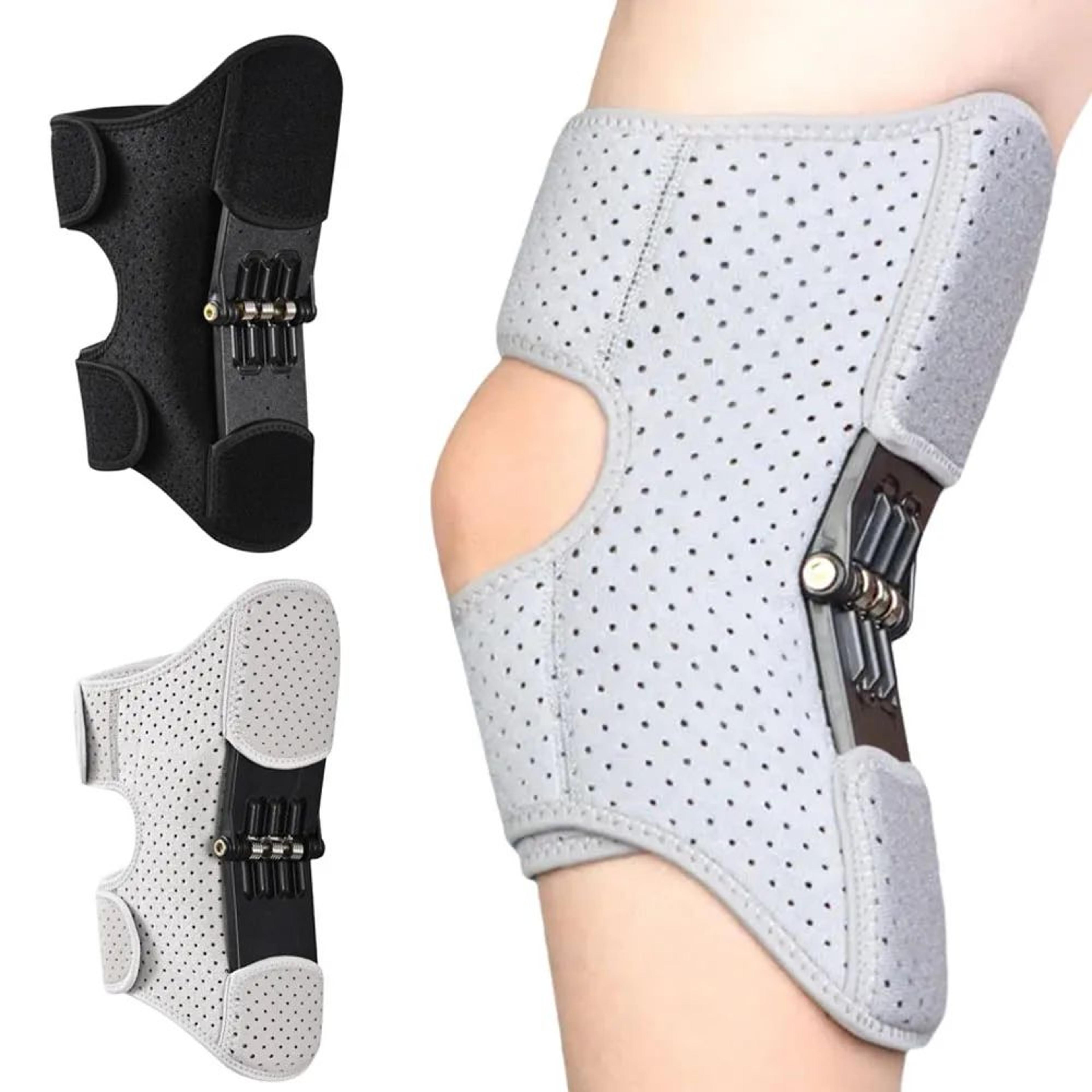 power spring knee support pad – adjustable knee brace with lift assist for joint stability, sports & pain relief