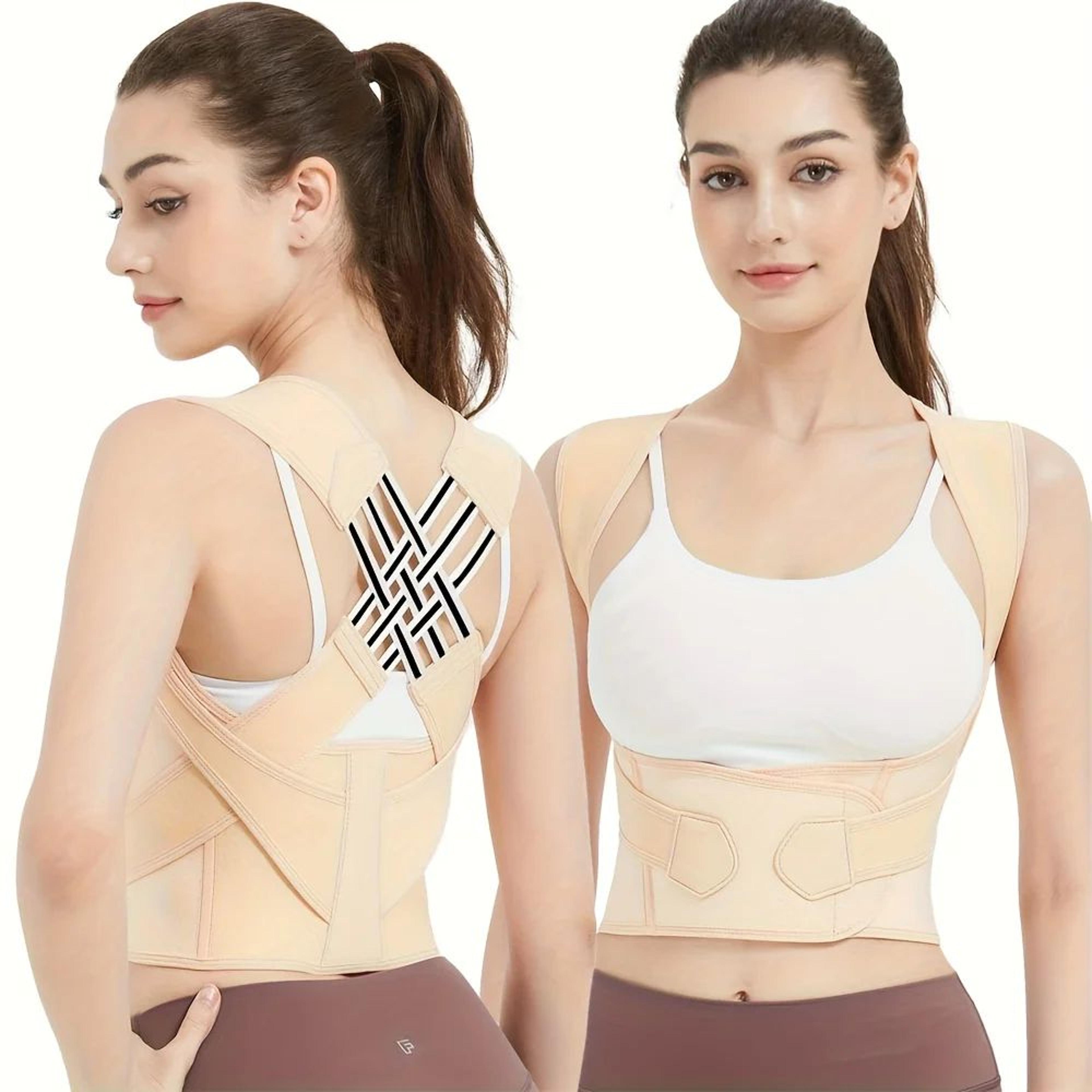 Breathable Back Posture Corrector Brace  Adjustable Shoulder Support Belt For Women Students  Every 4