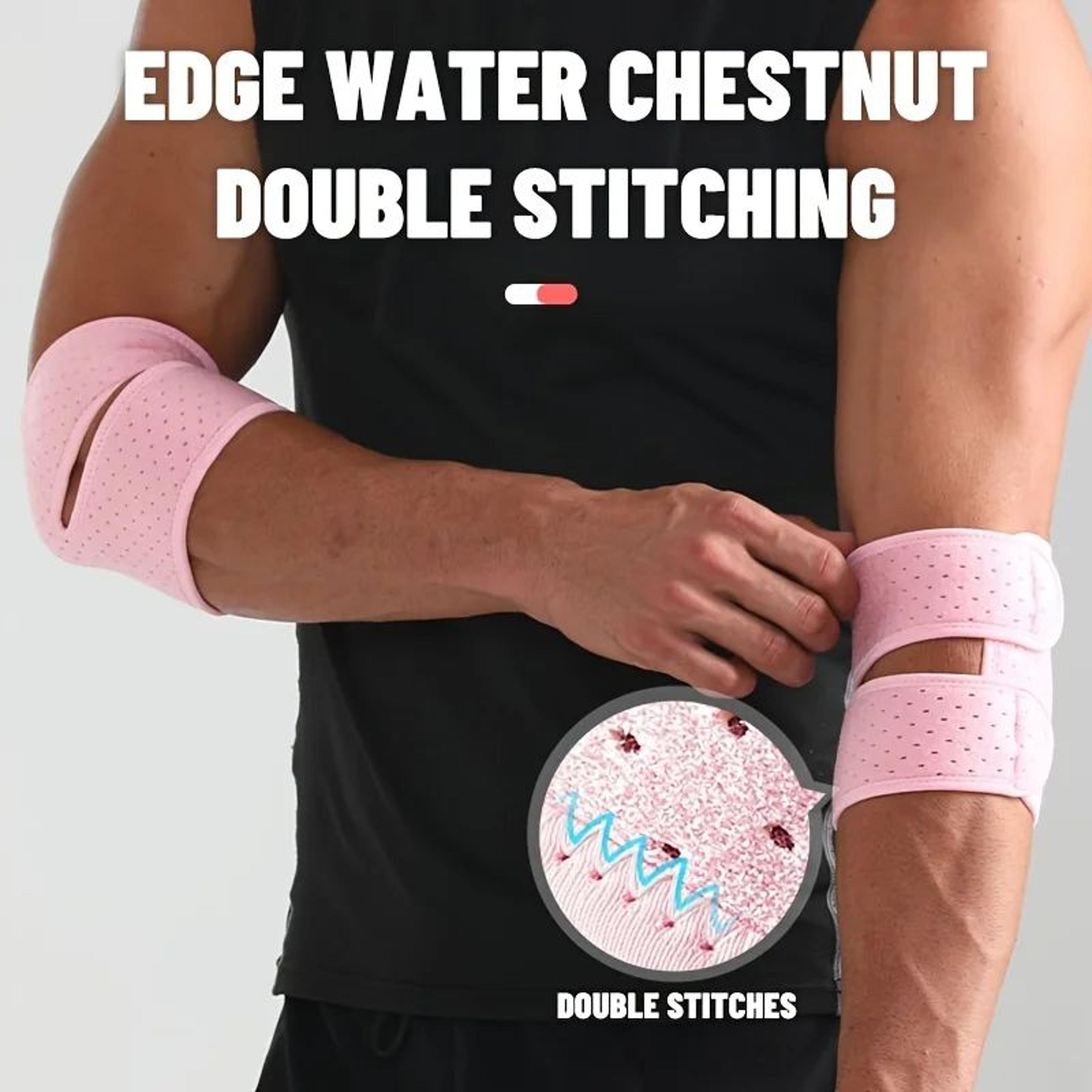 1 PC Adjustable Compression Elbow Brace  Breathable Tennis Elbow Sleeve With Double Straps For Arm  3
