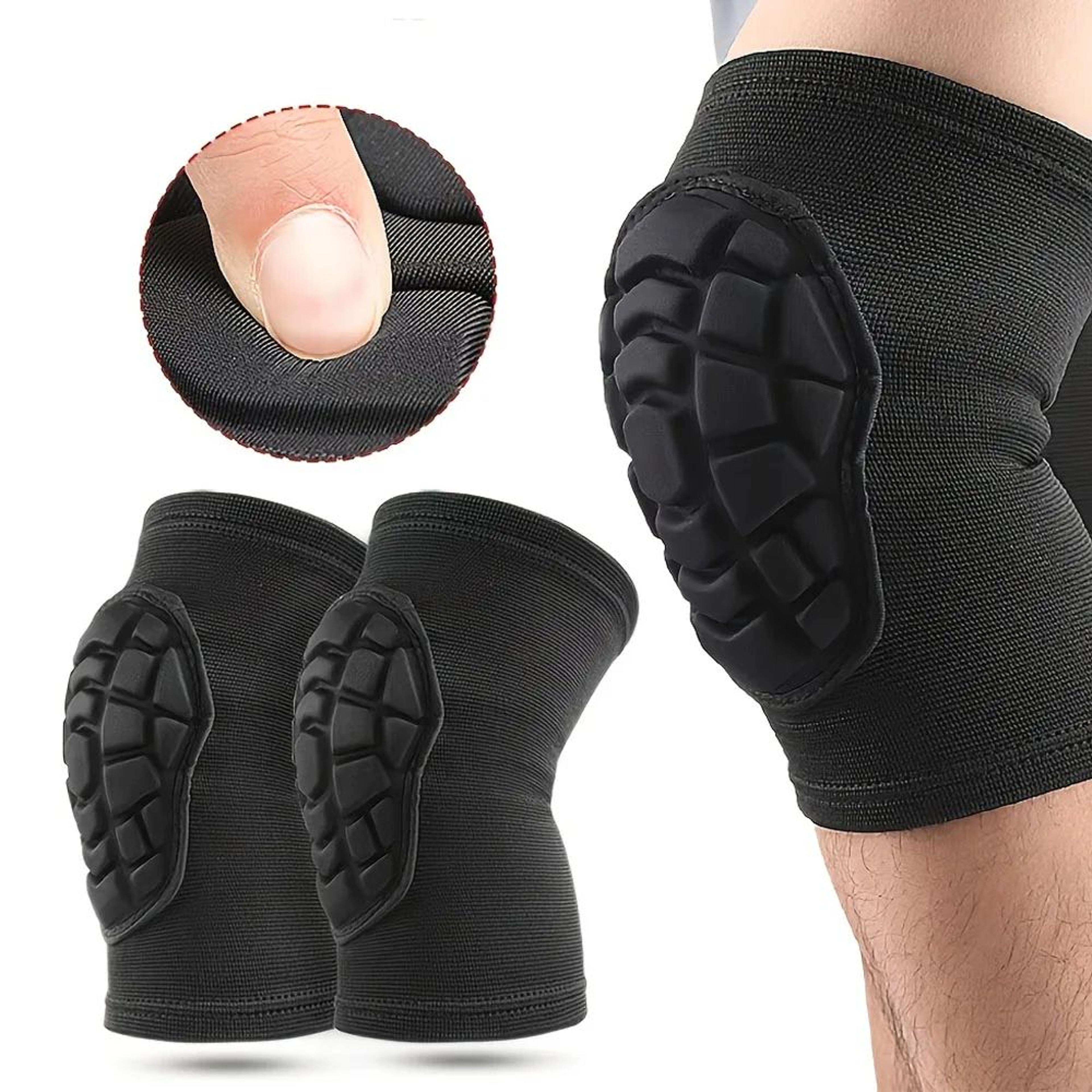 1 pair eva sports knee pads – thick anti-slip tactical knee braces for cycling, skating, dancing & skiing