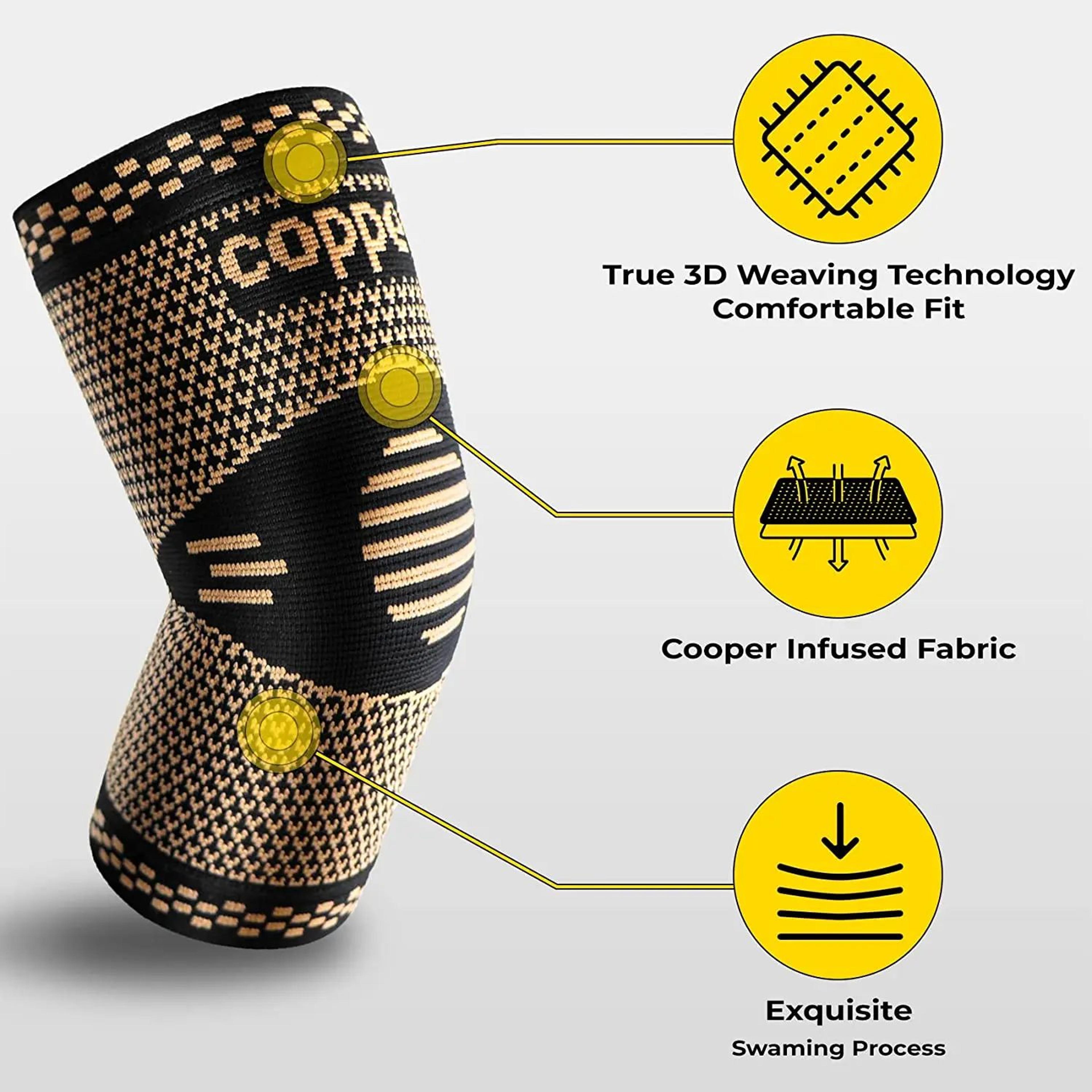 Copper Elbow Compression Sleeve  Tennis  Golf Elbow Brace For Tendonitis Arthritis Joint Support  R