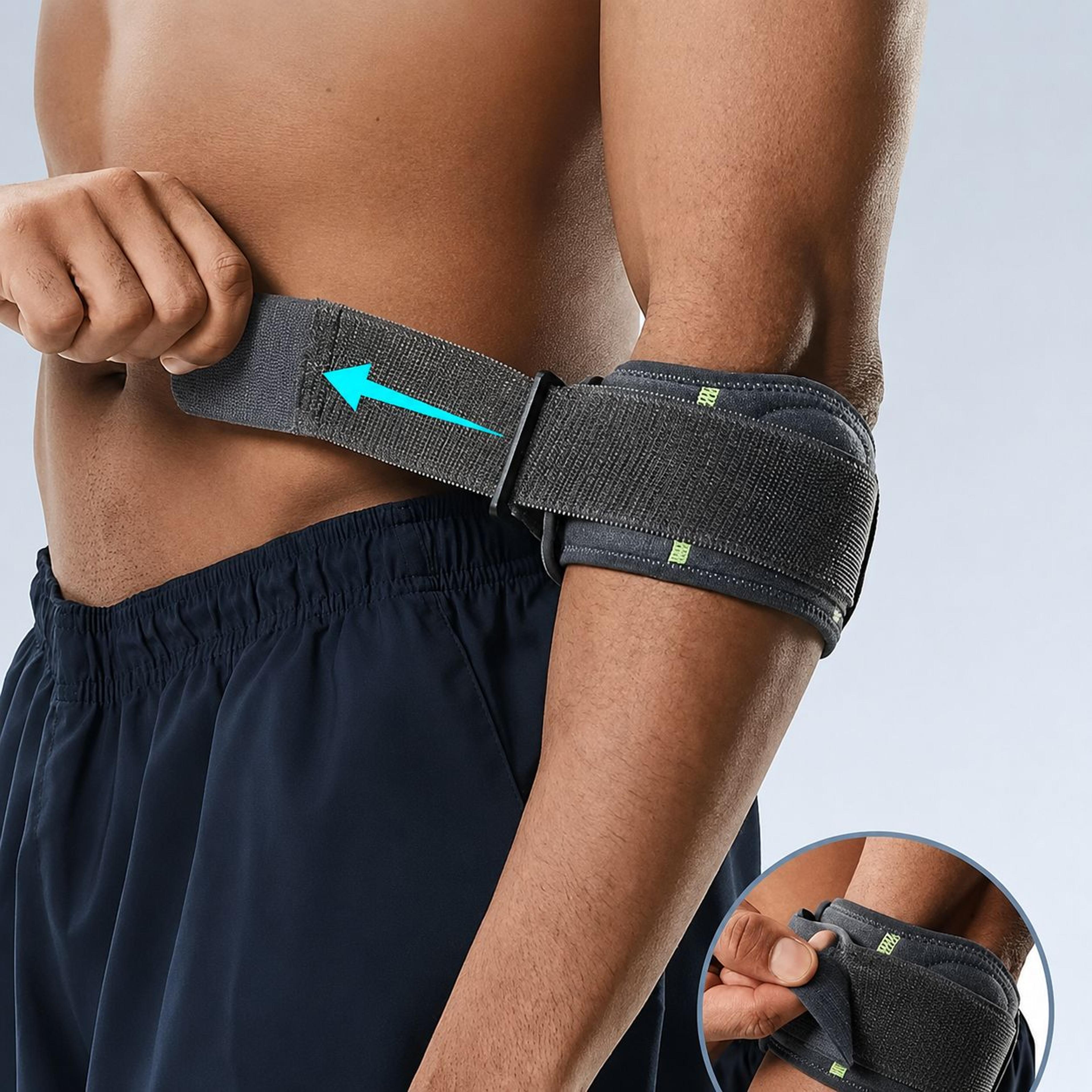 Adjustable Elbow Support Strap  Compression Brace For Tennis Elbow Golfers Elbow Basketball  Tendon 0