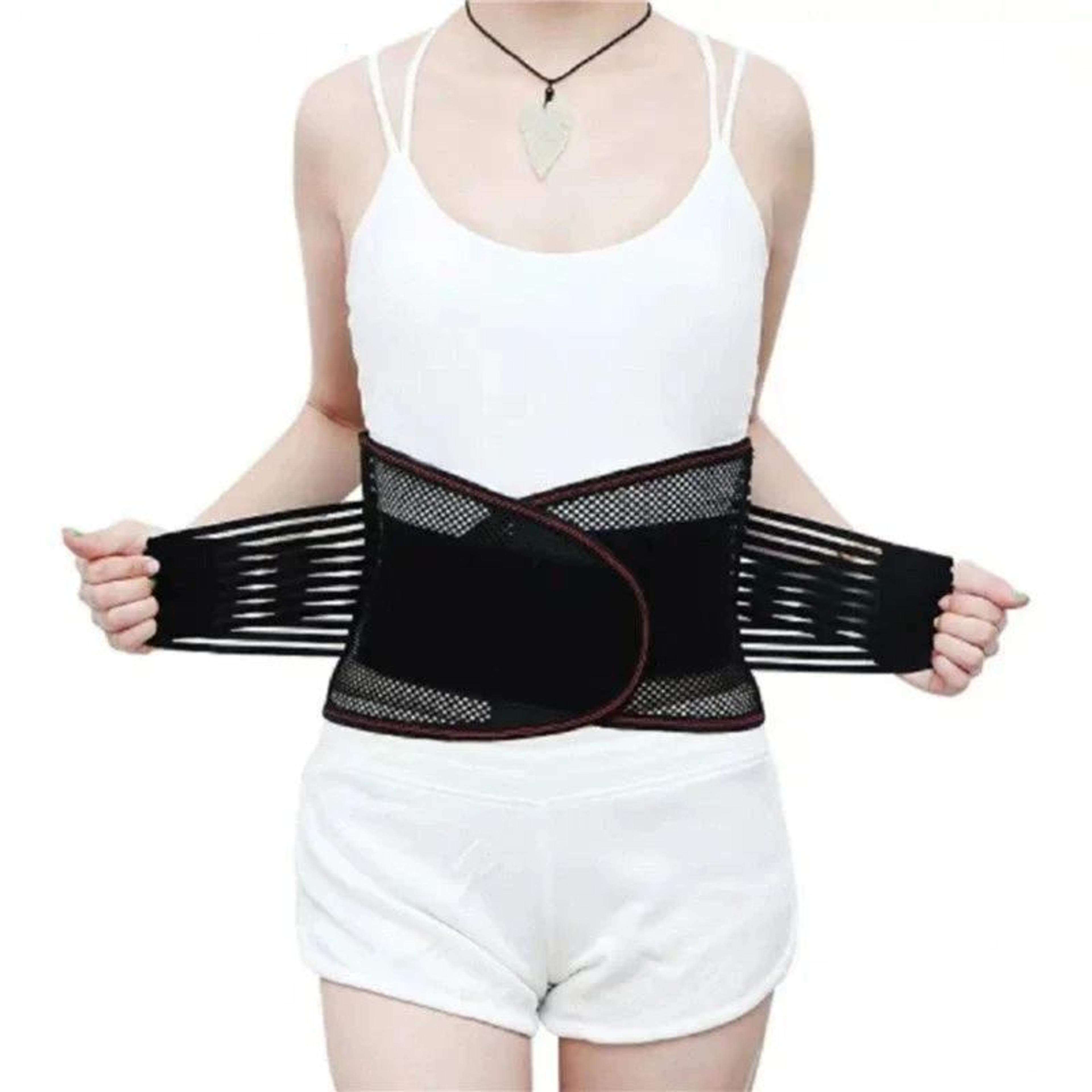 Adjustable Lower Back Brace Belt  AntiSlip Lumbar Support For Men  Women Back Pain Relief  Waist St 1