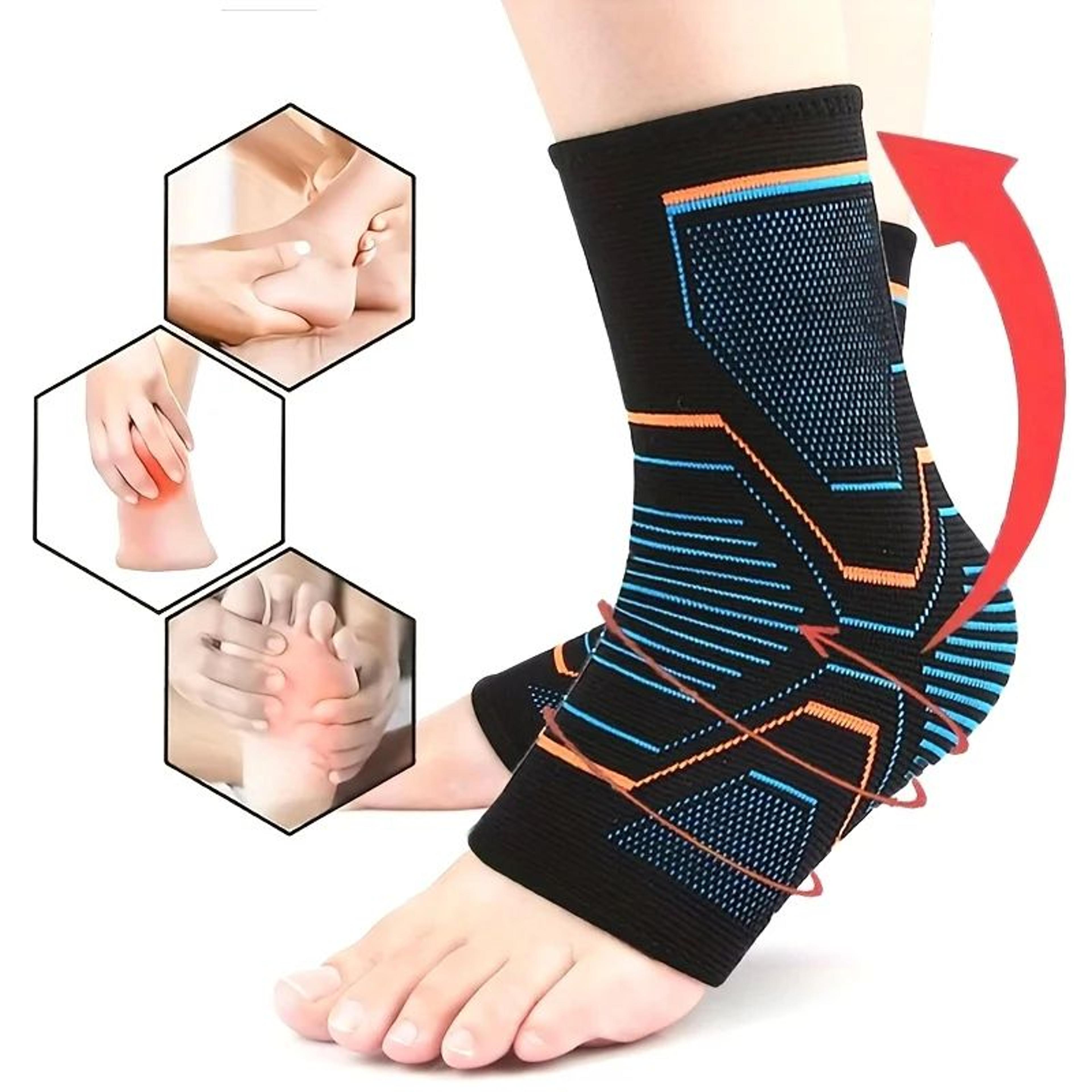Adjustable Ankle Brace Compression Sleeve  Arch Support Sock For Plantar Fasciitis Tendon Support   1