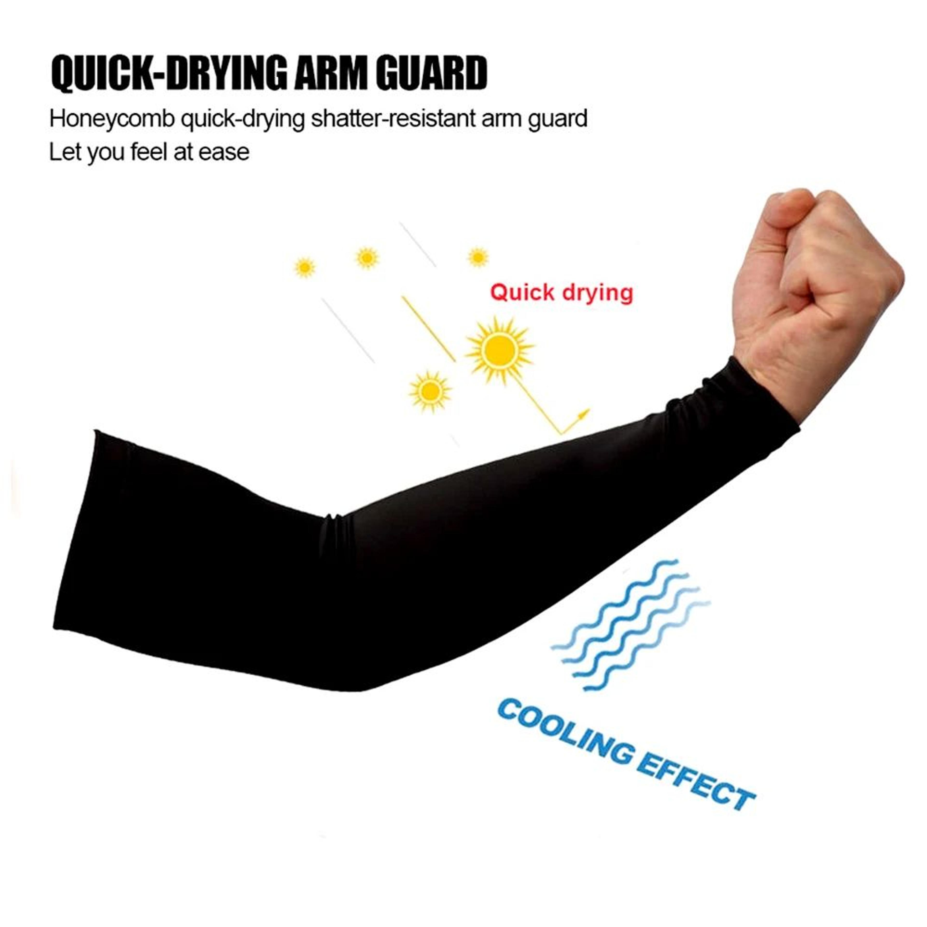 1pc UV Protection Compression Arm Sleeves  Quick Dry Lycra Sports Arm Warmers For Men Women  Kids 3