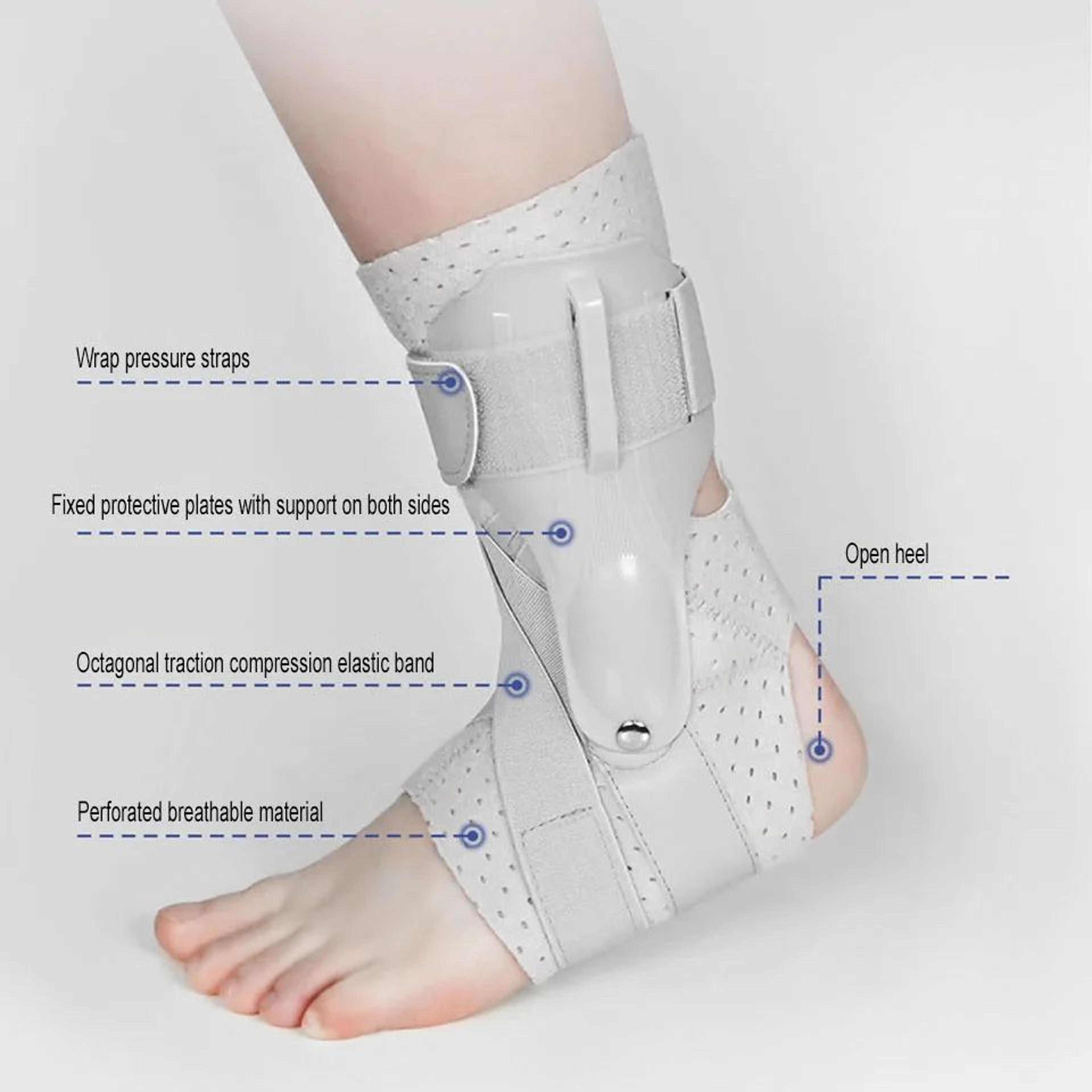 1pc Adjustable Ankle Brace With Side Stabilizers  Sprained Ankle Support For Men  Women Sports Reco 2