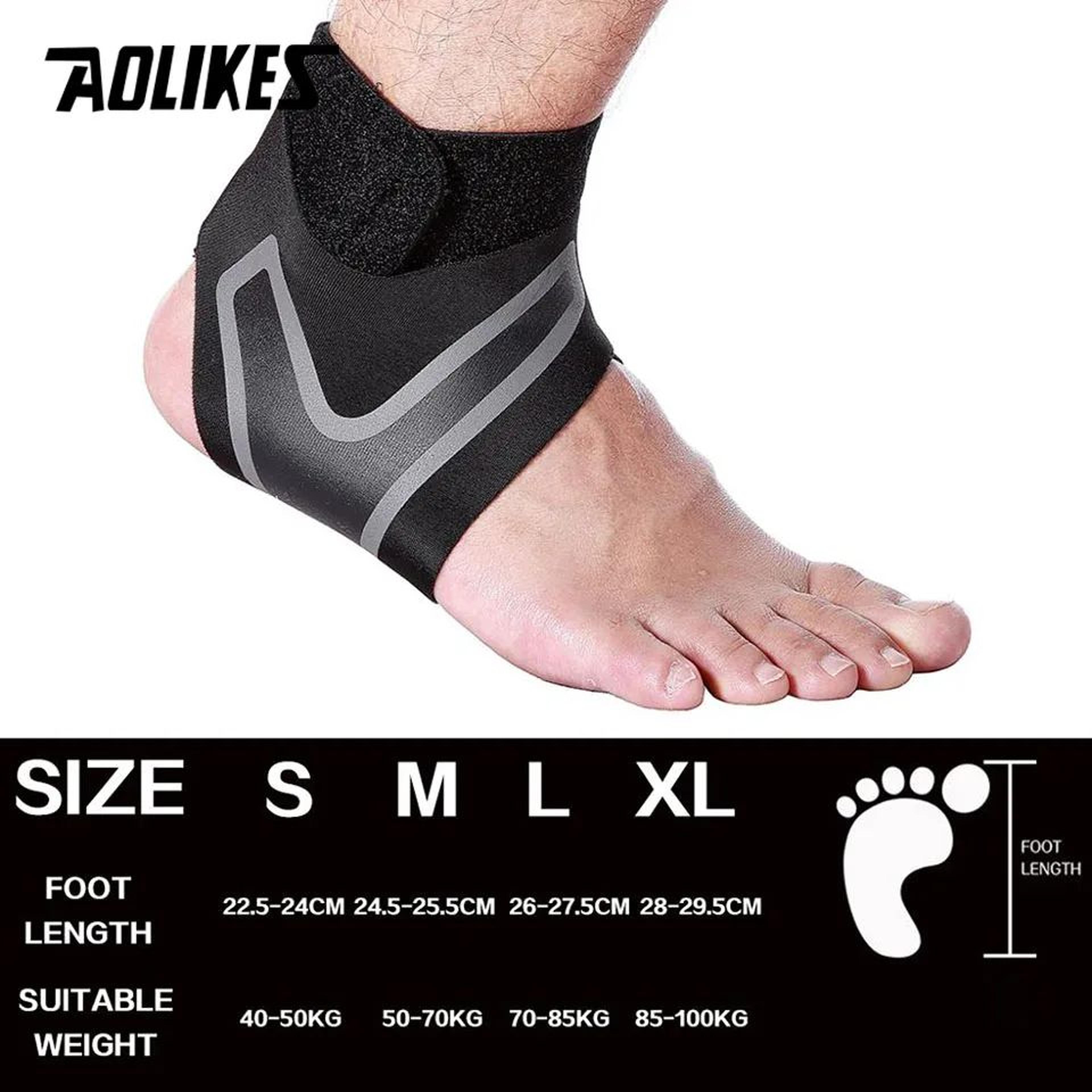 Adjustable Ankle Support Brace  Elastic Compression Foot Wrap For Sprain Recovery Sports  Fitness P