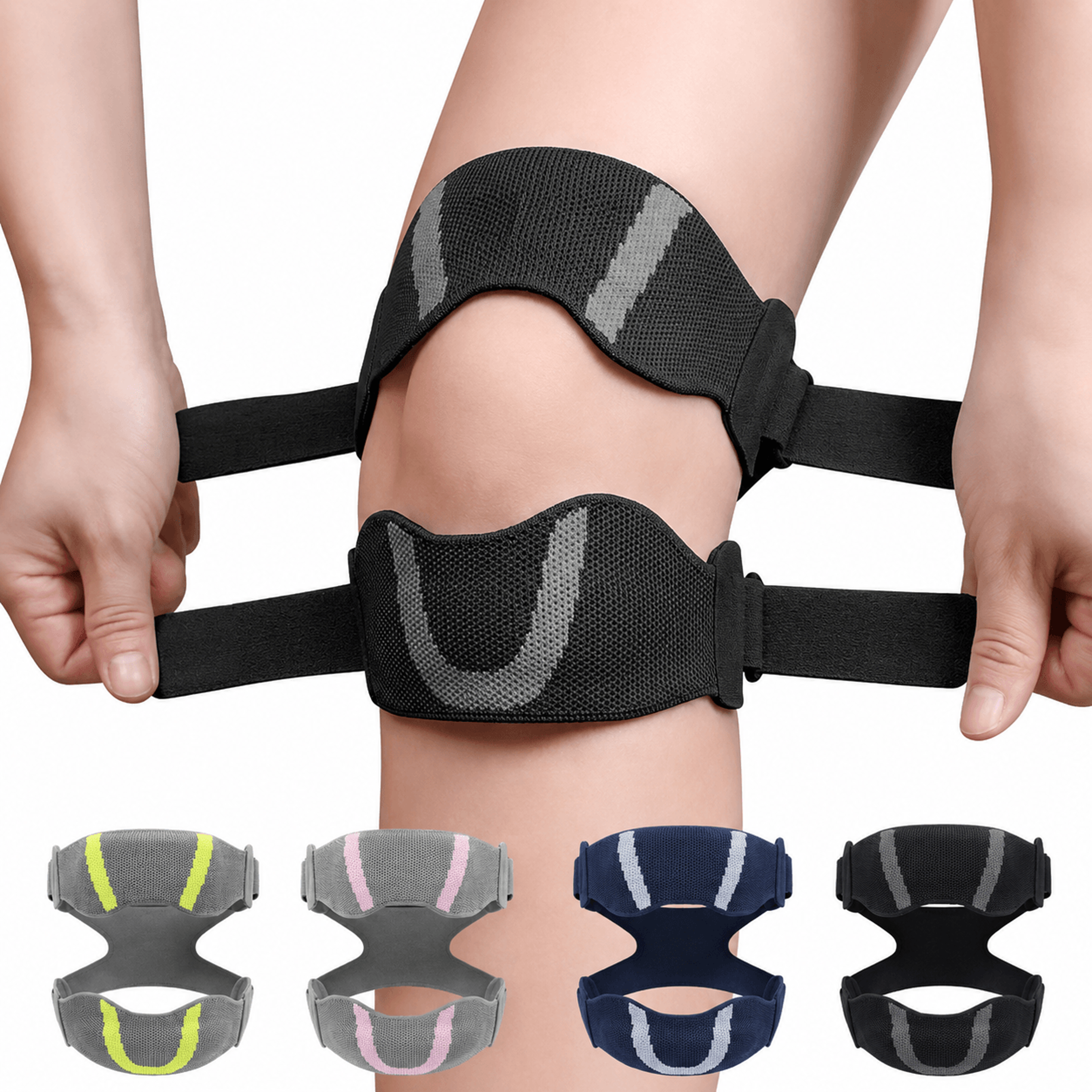 1pc Adjustable Knee Patella Strap Brace  Patellar Tendon Support Band For Knee Pain Basketball  Spo 0