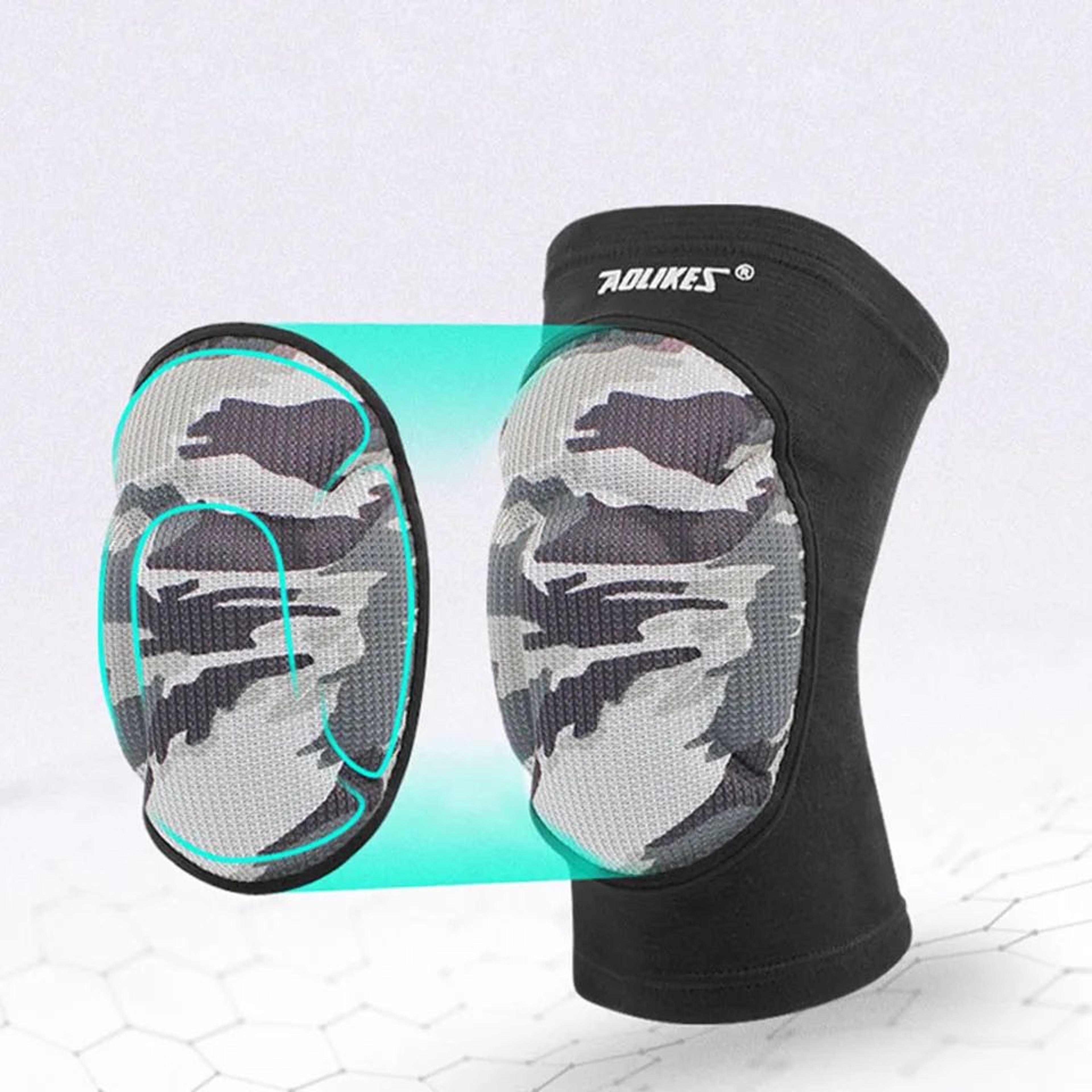 1 Pair Thick Sponge Volleyball Knee Pads  Adjustable AntiSlip Knee Sleeves For Football Yoga Dance  1