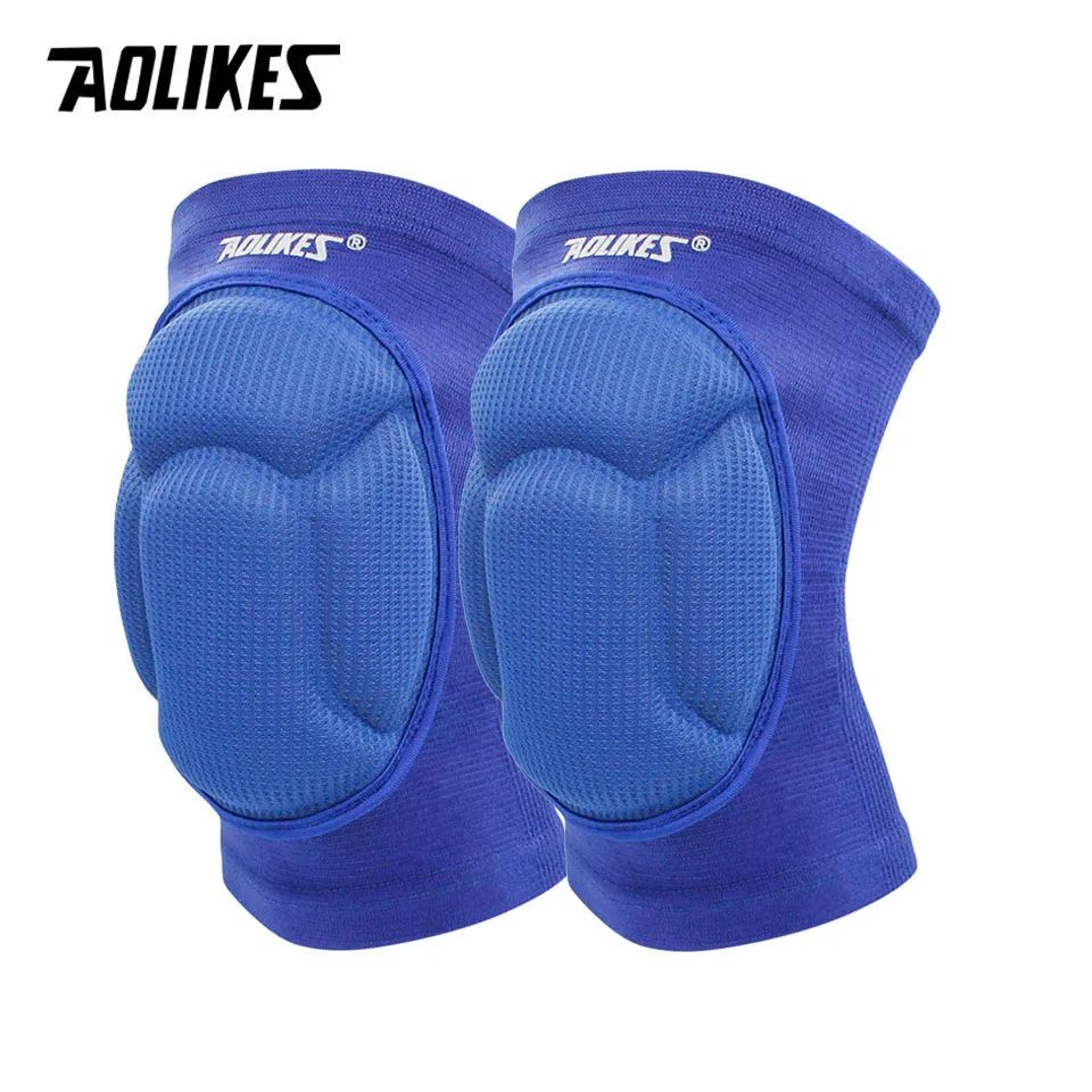 1 Pair Thick Sponge Volleyball Knee Pads  Adjustable AntiSlip Knee Sleeves For Football Yoga Dance  7