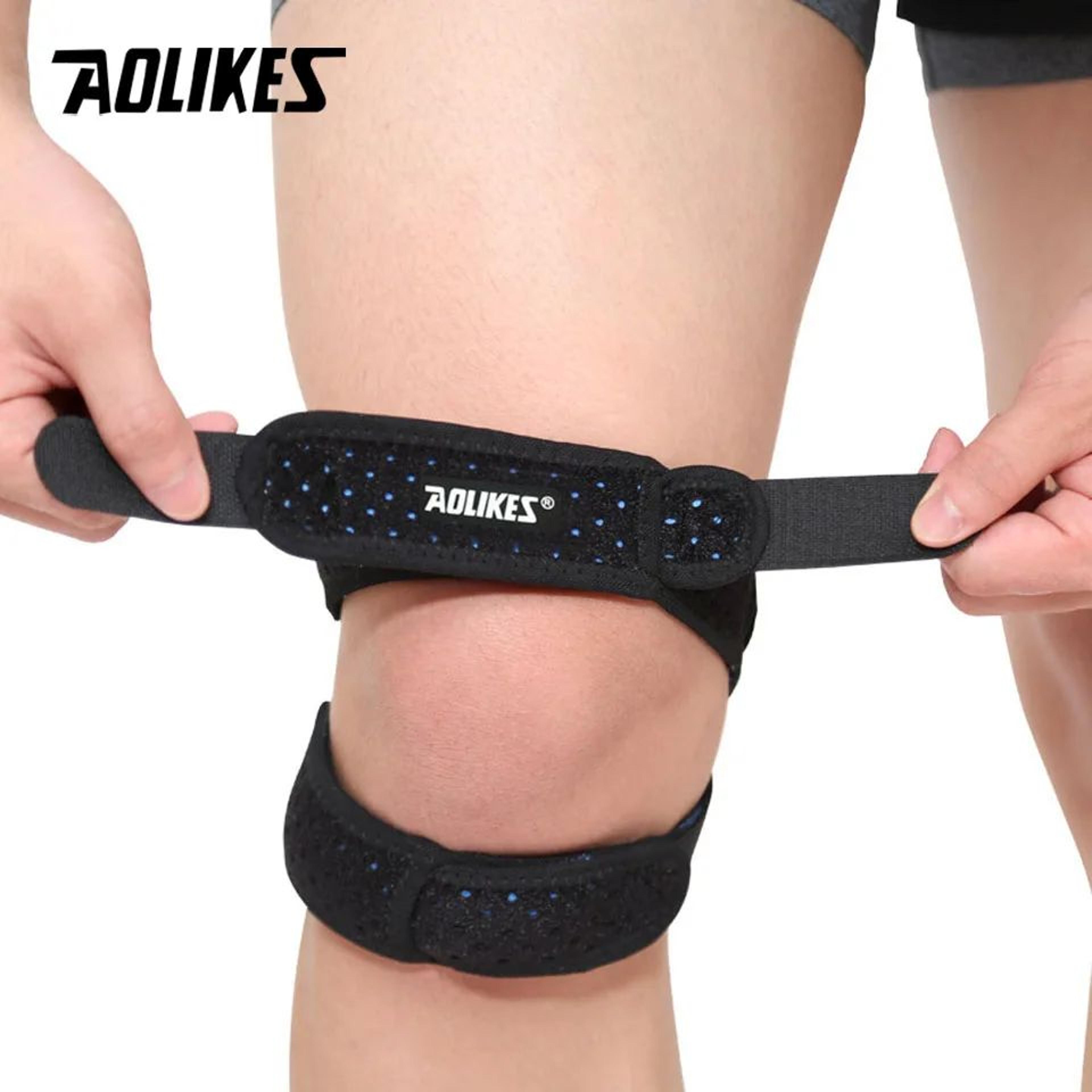 1pc Adjustable Patella Knee Strap With Double Compression Pads  Knee Support Brace For Running Bask 2