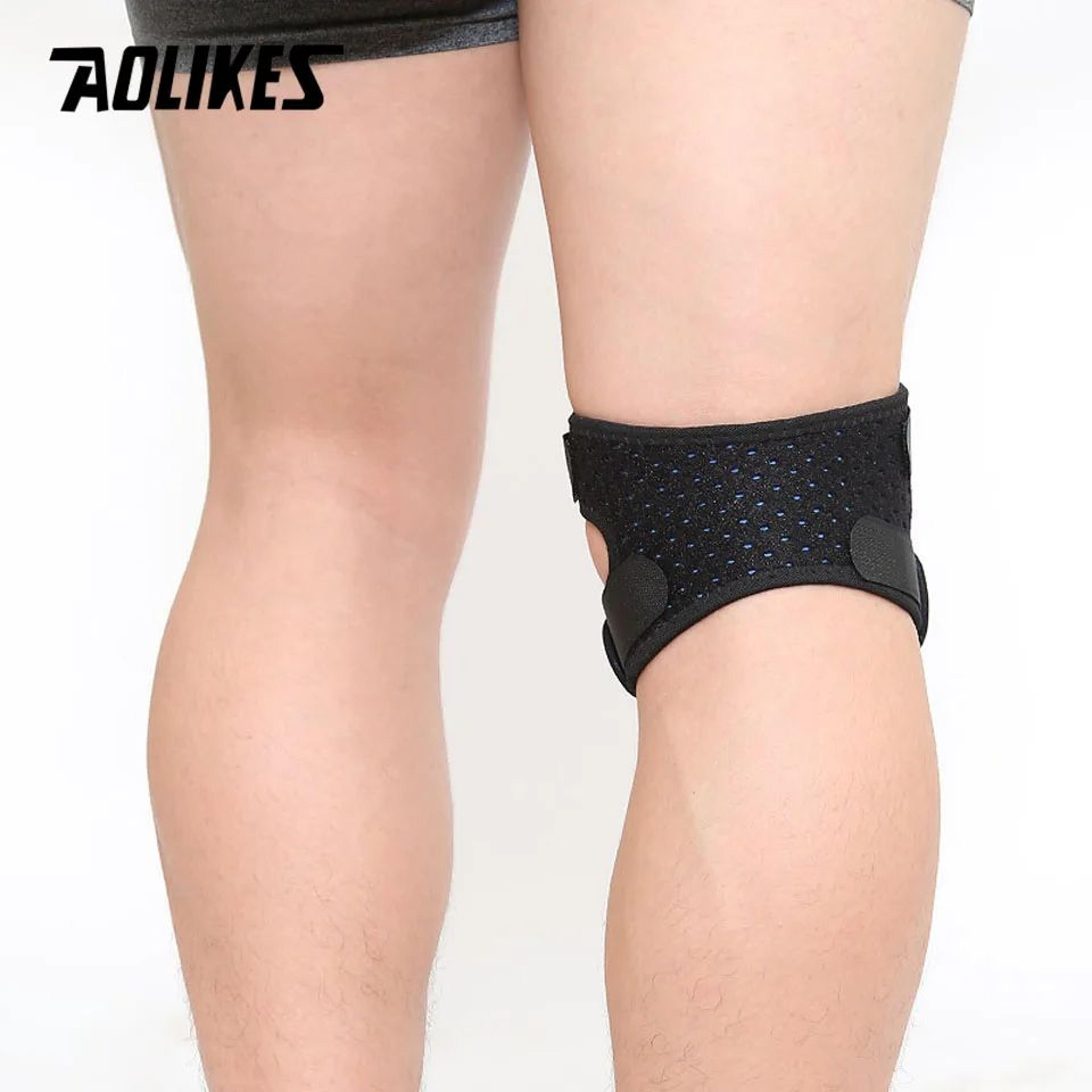 1pc Adjustable Patella Knee Strap With Double Compression Pads  Knee Support Brace For Running Bask 4