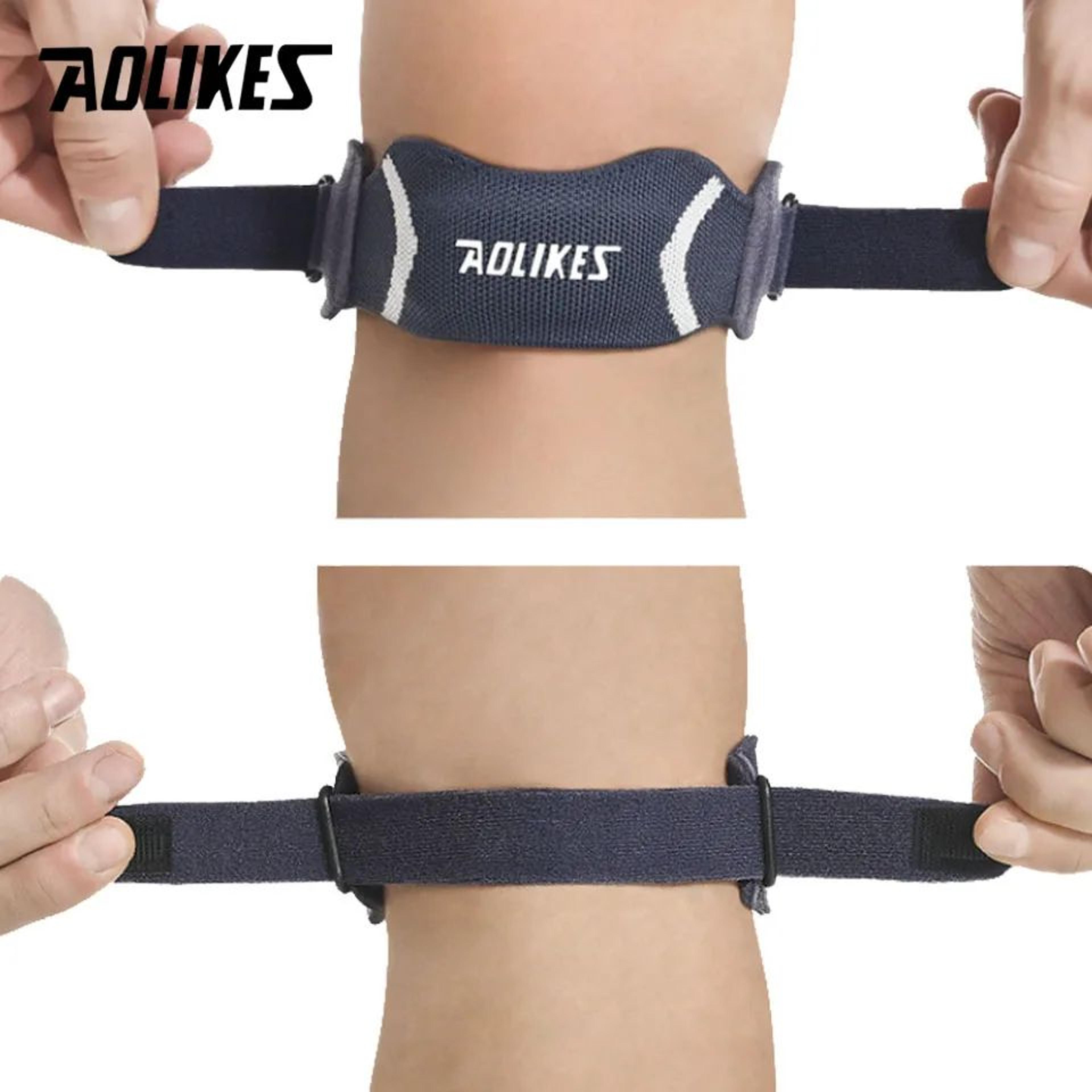 1pc Adjustable Patella Knee Brace  Patellar Tendon Support Strap For Knee Pain Relief Running  Bask