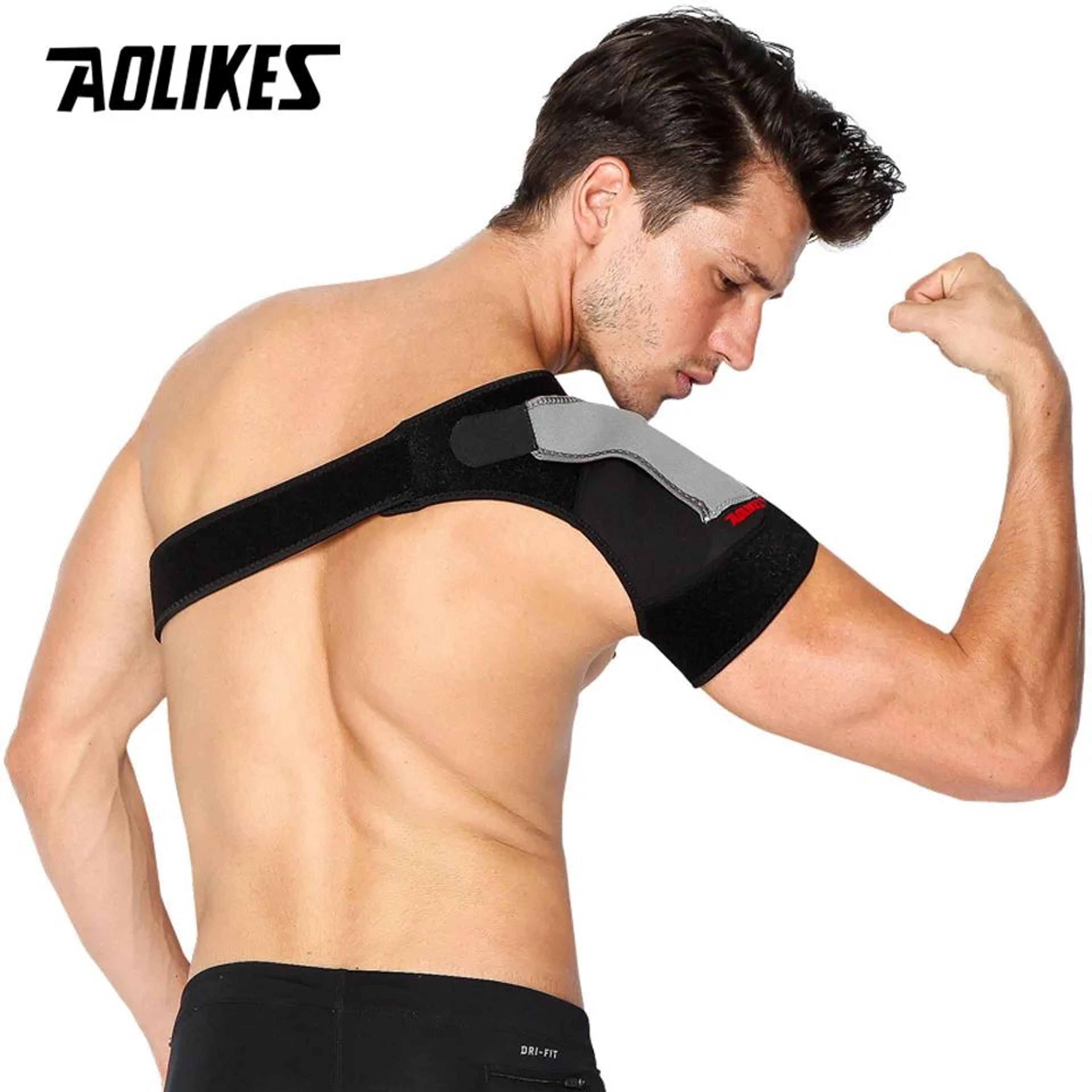 Adjustable Shoulder Stability Brace  Breathable Shoulder Support Brace For Sports Injury Recovery   2