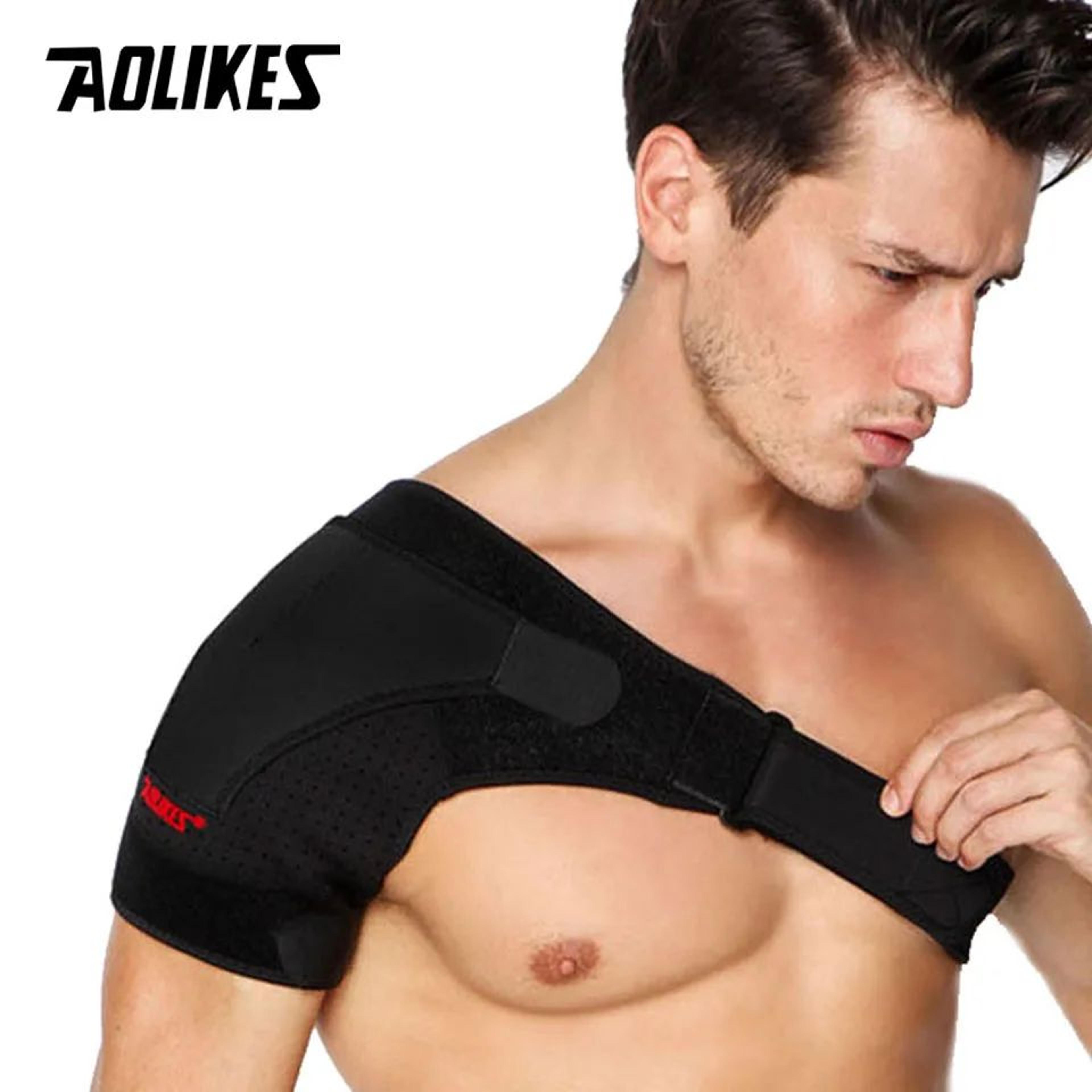 Adjustable Shoulder Stability Brace  Breathable Shoulder Support Brace For Sports Injury Recovery   6