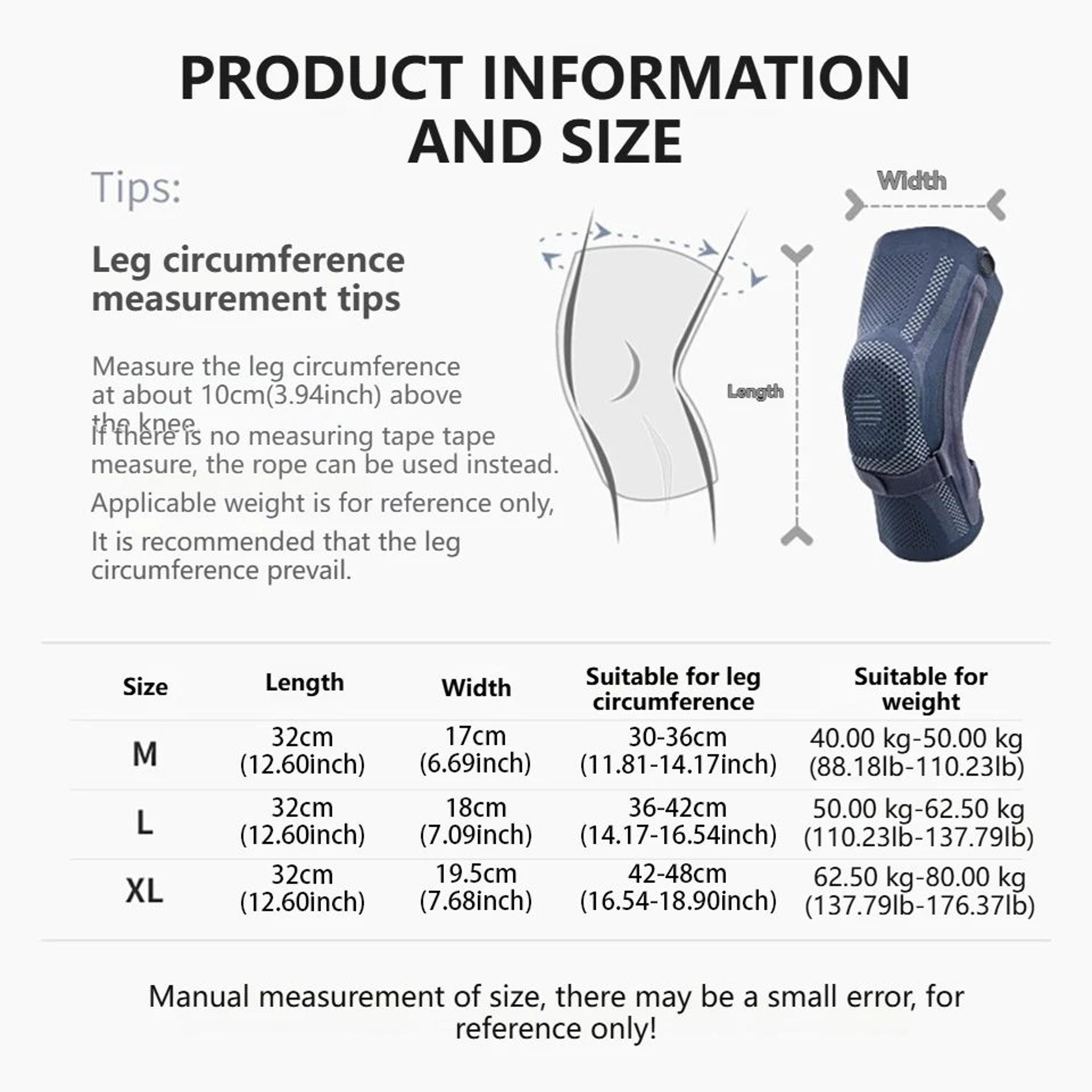 1pc Knee Brace With Patella Pad  Knee Compression Sleeve With Side Stabilizers For Running  Joint S 4