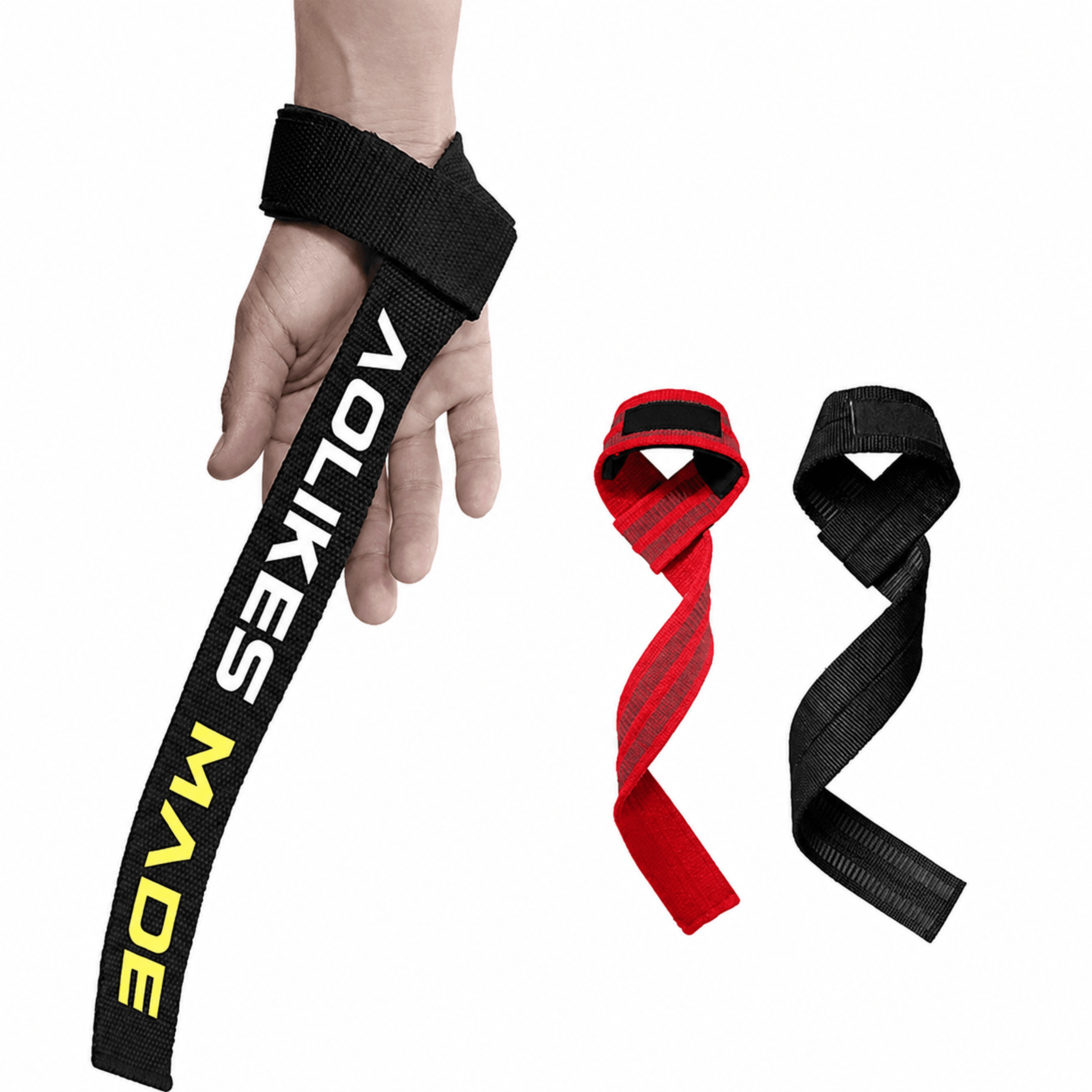 1 Pair Weight Lifting Straps  AntiSlip Deadlift Straps Wrist Support For Powerlifting Bodybuilding  0