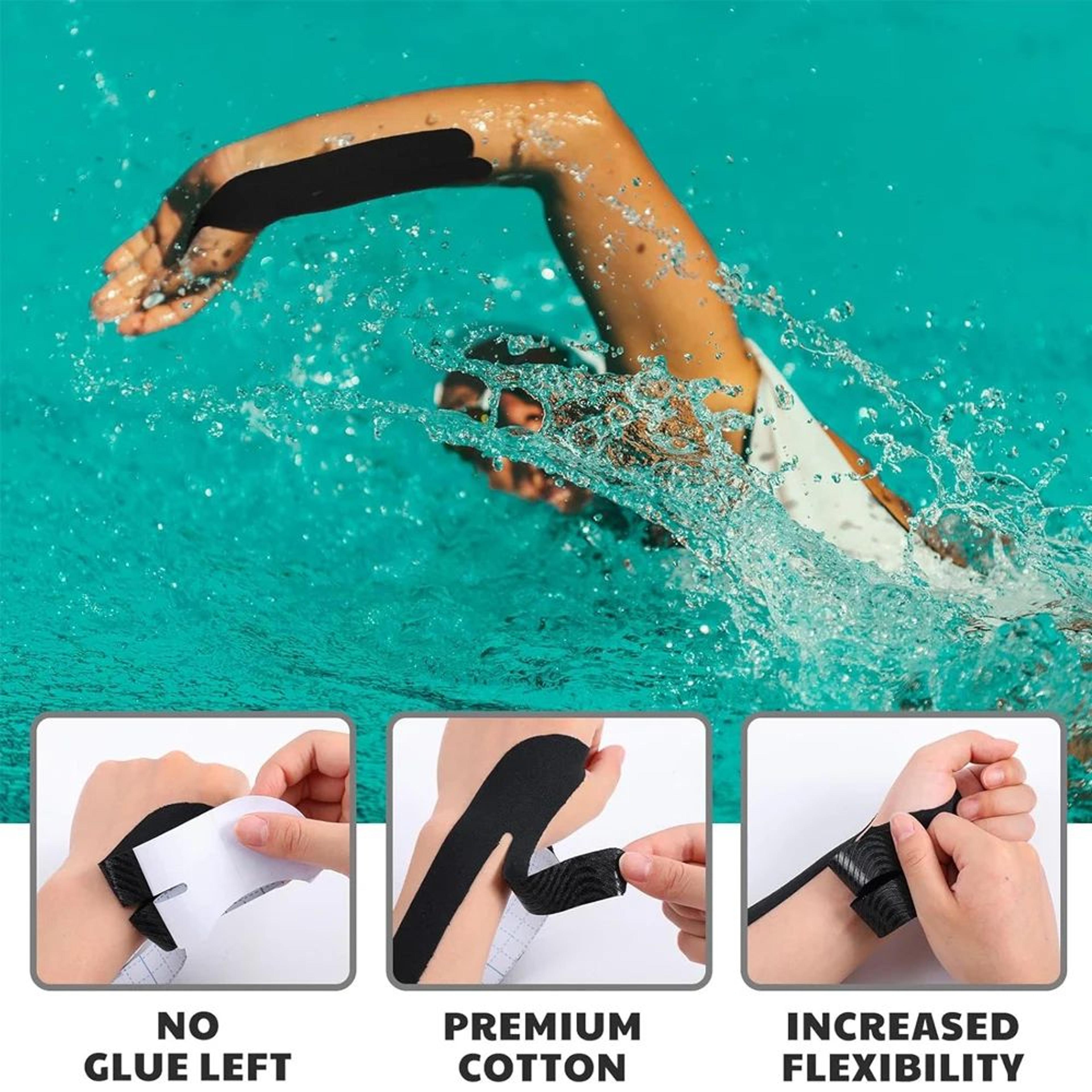 Precut Kinesiology Tape For Wrist  Thumb  Waterproof Athletic Support Tape For Carpal Tunnel Tendon 2