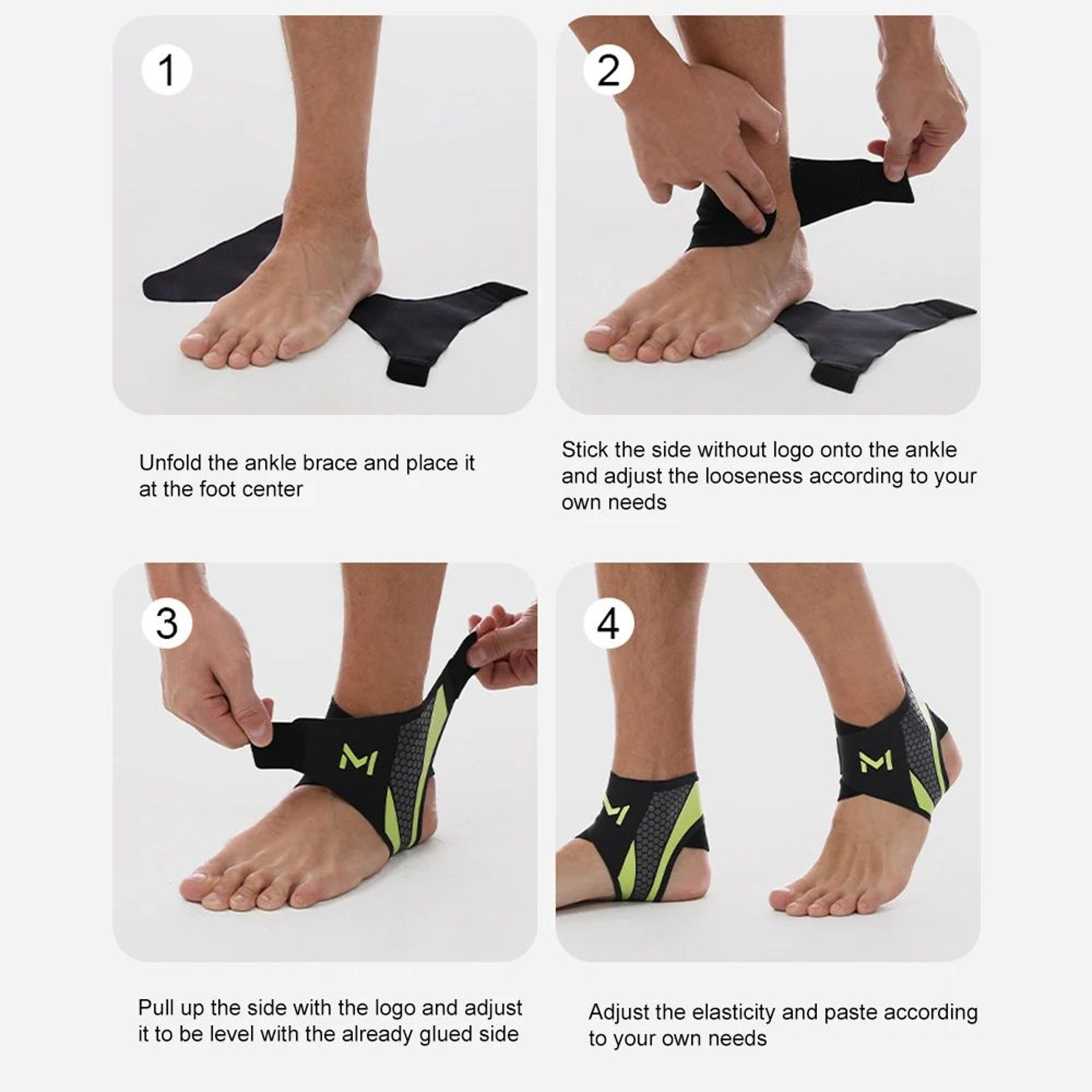 Adjustable Ankle Support Brace  Compression Ankle Protector For Running Basketball Soccer  Joint St 4