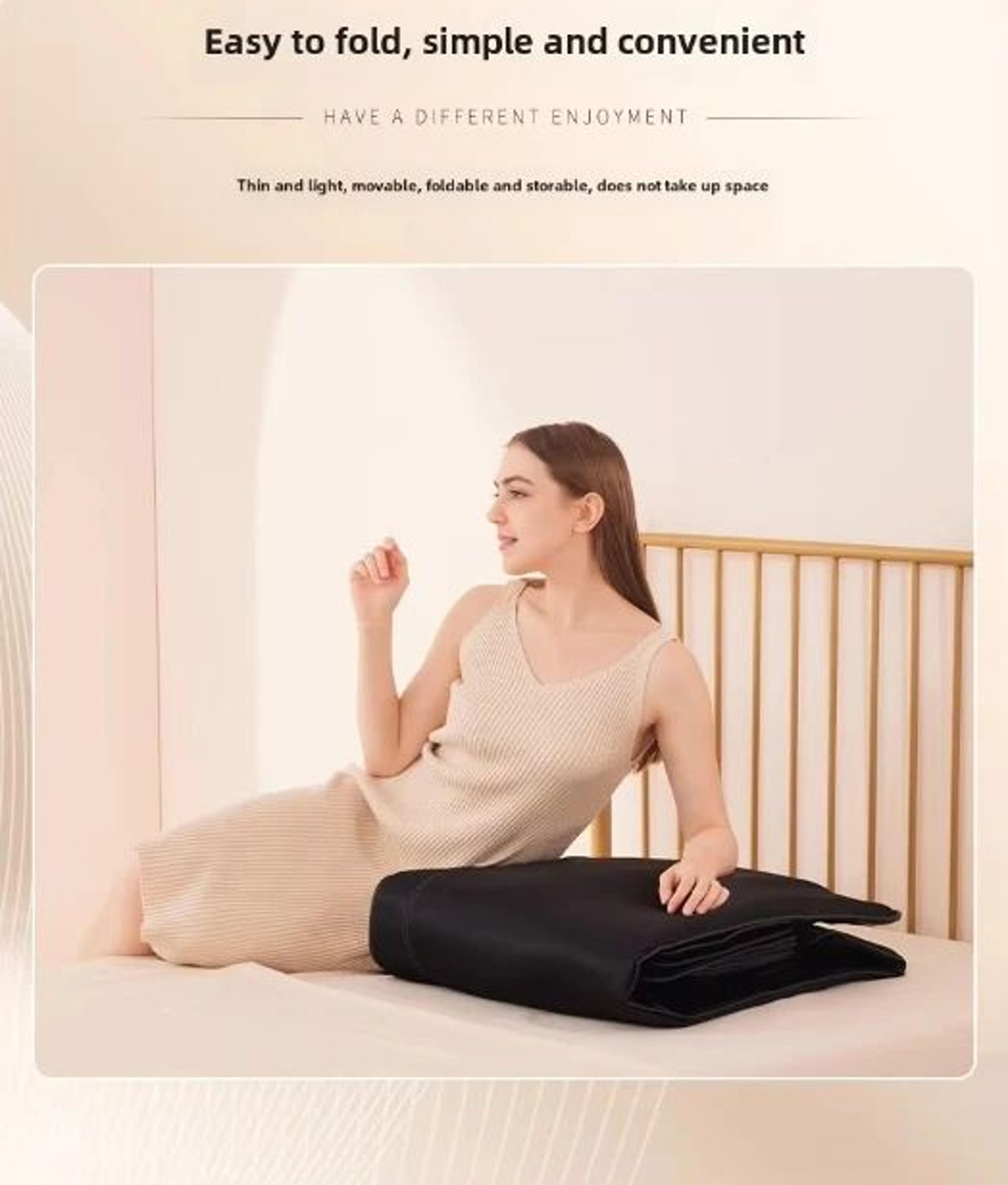 Upgrade Full Body Massage Mattress With Heat  Air Compression  Neck Back Lumbar Traction Massage Ma