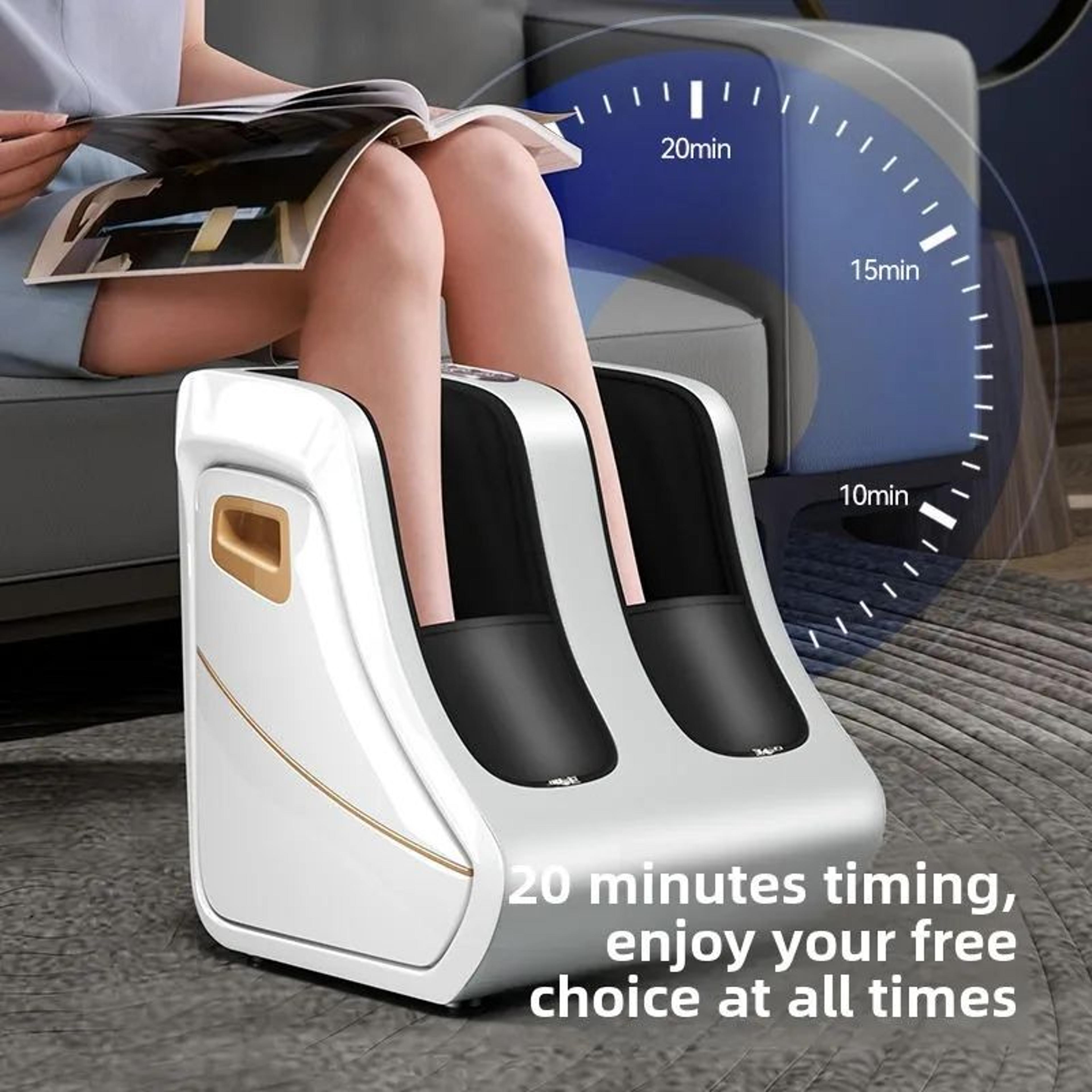 Foot  Calf Massager With Heat  Shiatsu Deep Kneading Compression Leg Massager For Circulation Relie 3