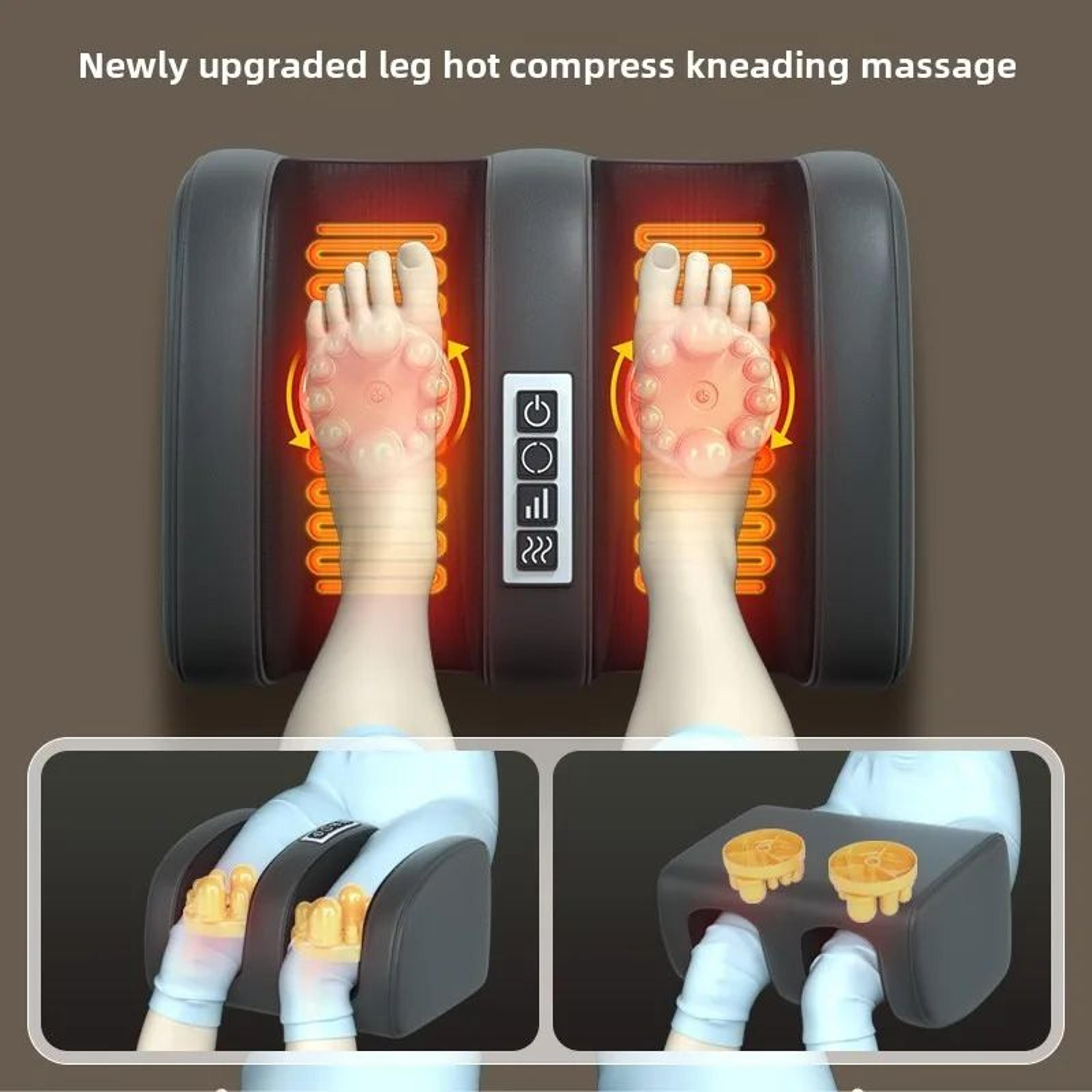 5in1 Folding Massage Chair Pad With Neck  Back Roller  Full Body Shiatsu Massage Cushion For Home   4