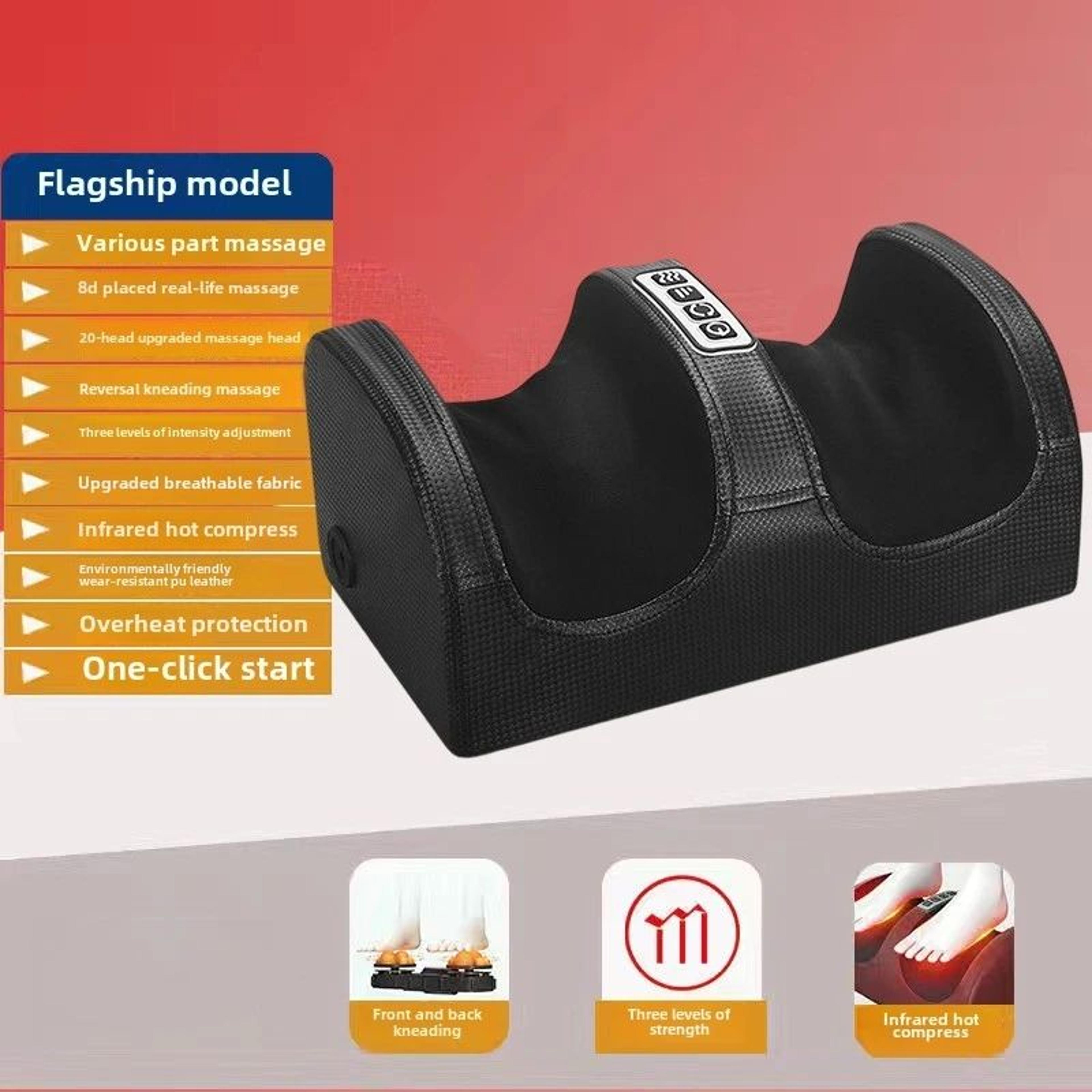 Electric Foot Massage Machine With Heat  Deep Kneading  Calf Arm Shiatsu Massager For Home Relaxati 8