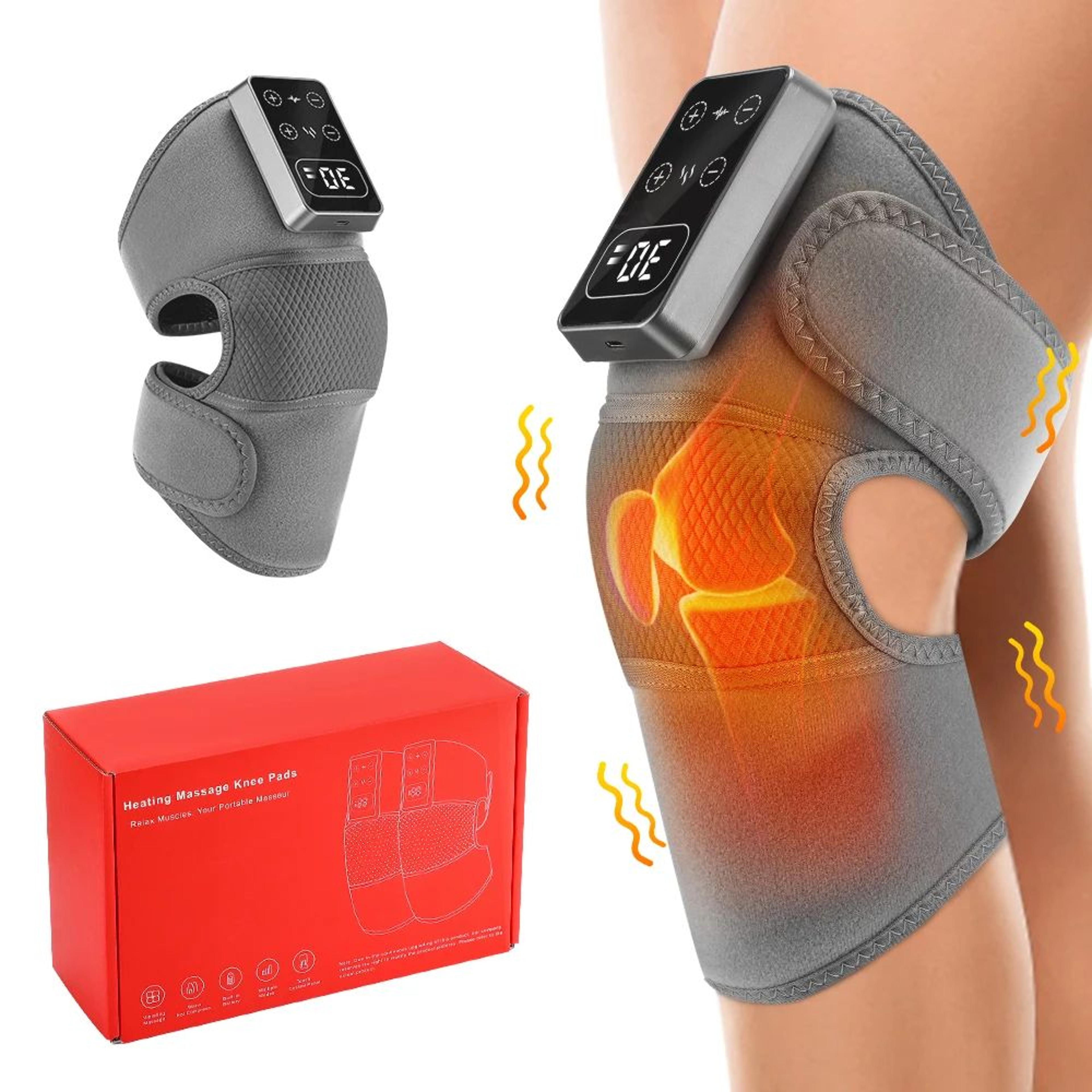 3in1 Cordless Heated Knee Shoulder Elbow Massager  Rechargeable Vibration Joint Wrap With Far Infra 6