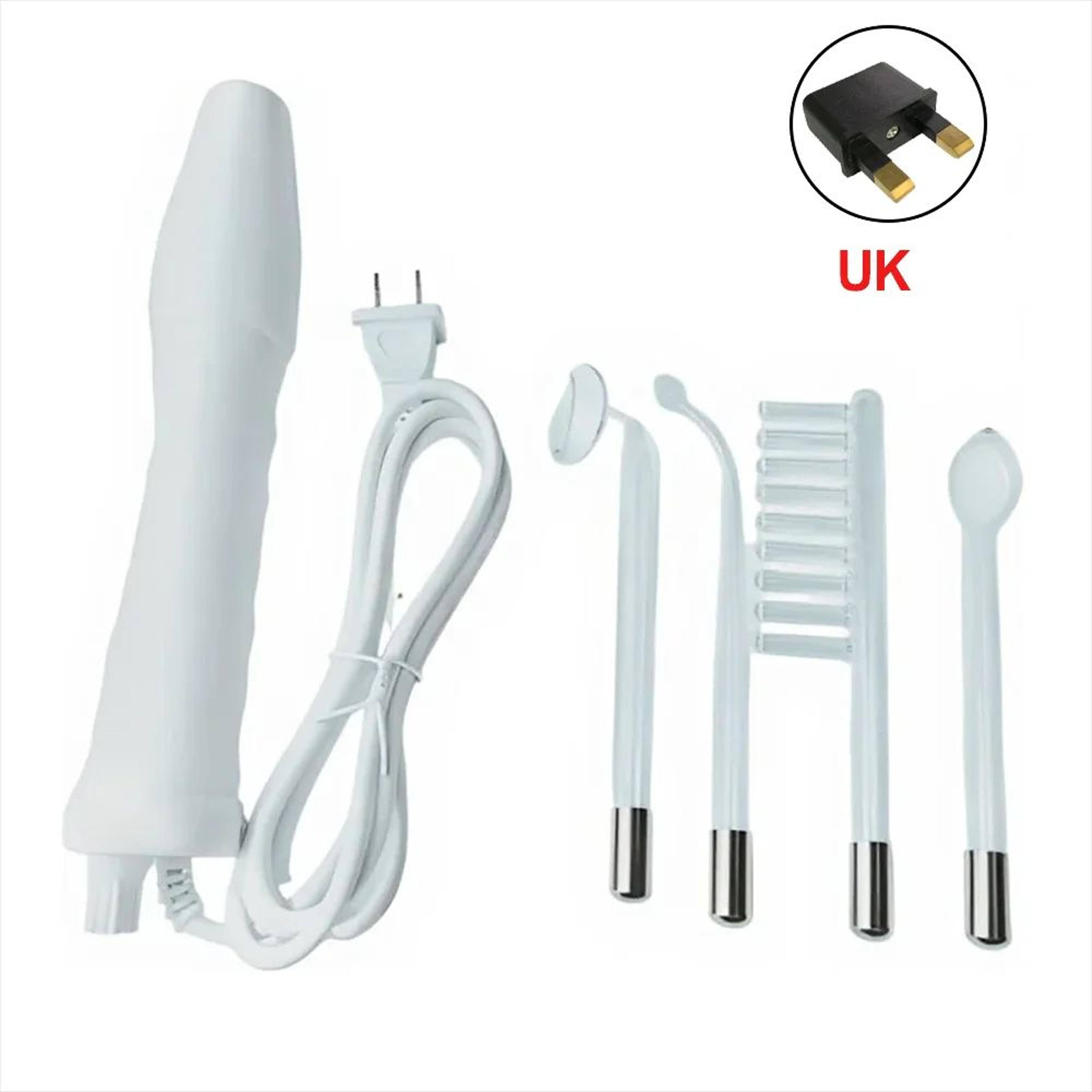 4 In 1 High Frequency Facial Wand With Glass Electrodes  Electrotherapy Acne Spot Skin Tightening M