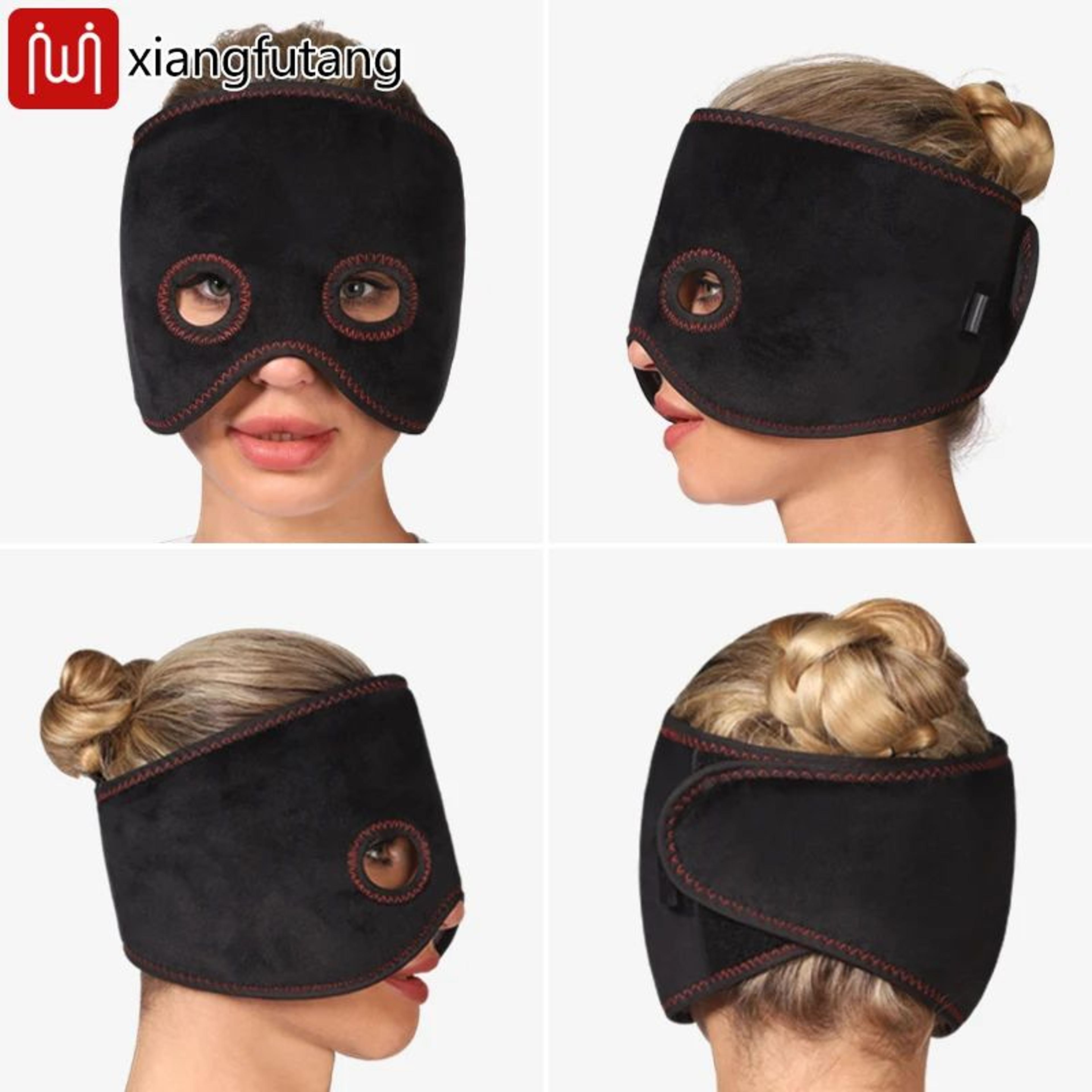 Electric Heated Half Face Mask With Adjustable Heat  Facial Muscle Relaxation Mask For Jaw Cheeks