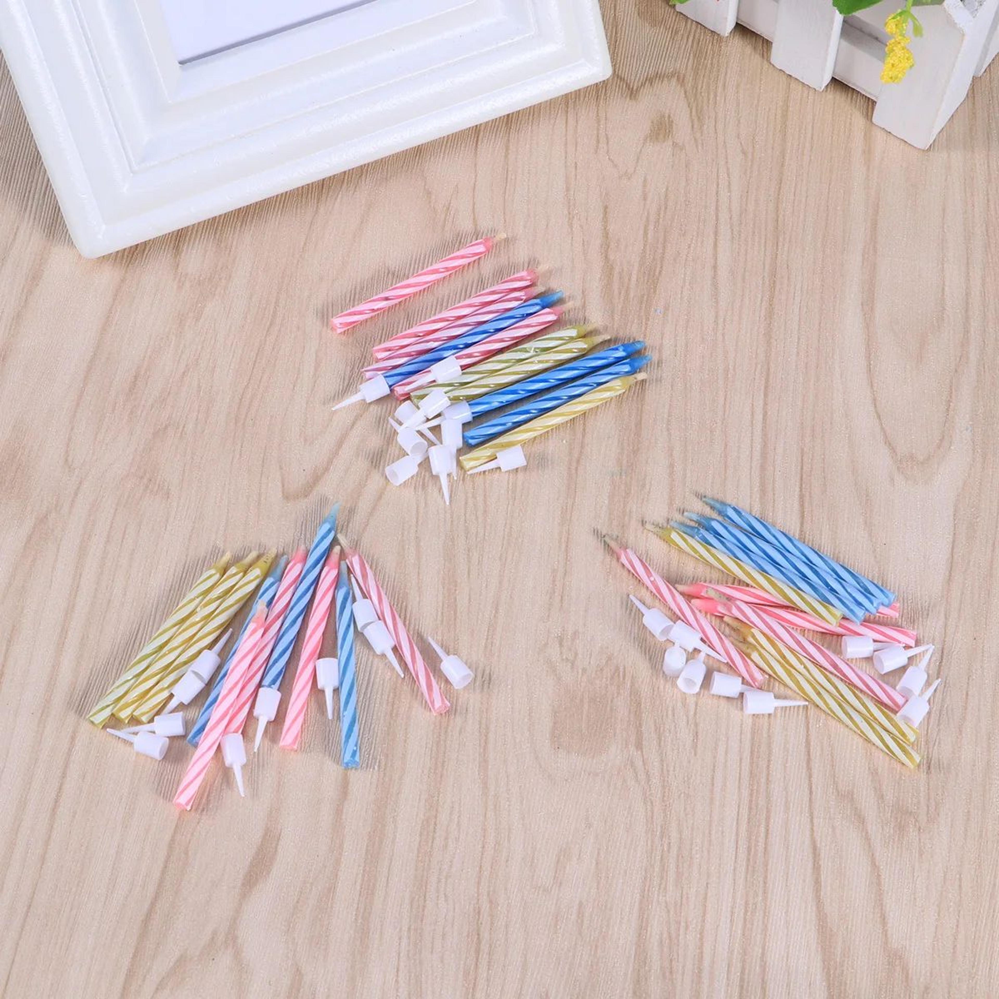100pcs Relighting Birthday Candles  Funny Magic Trick Cake Candles For Birthday Parties Celebration 2