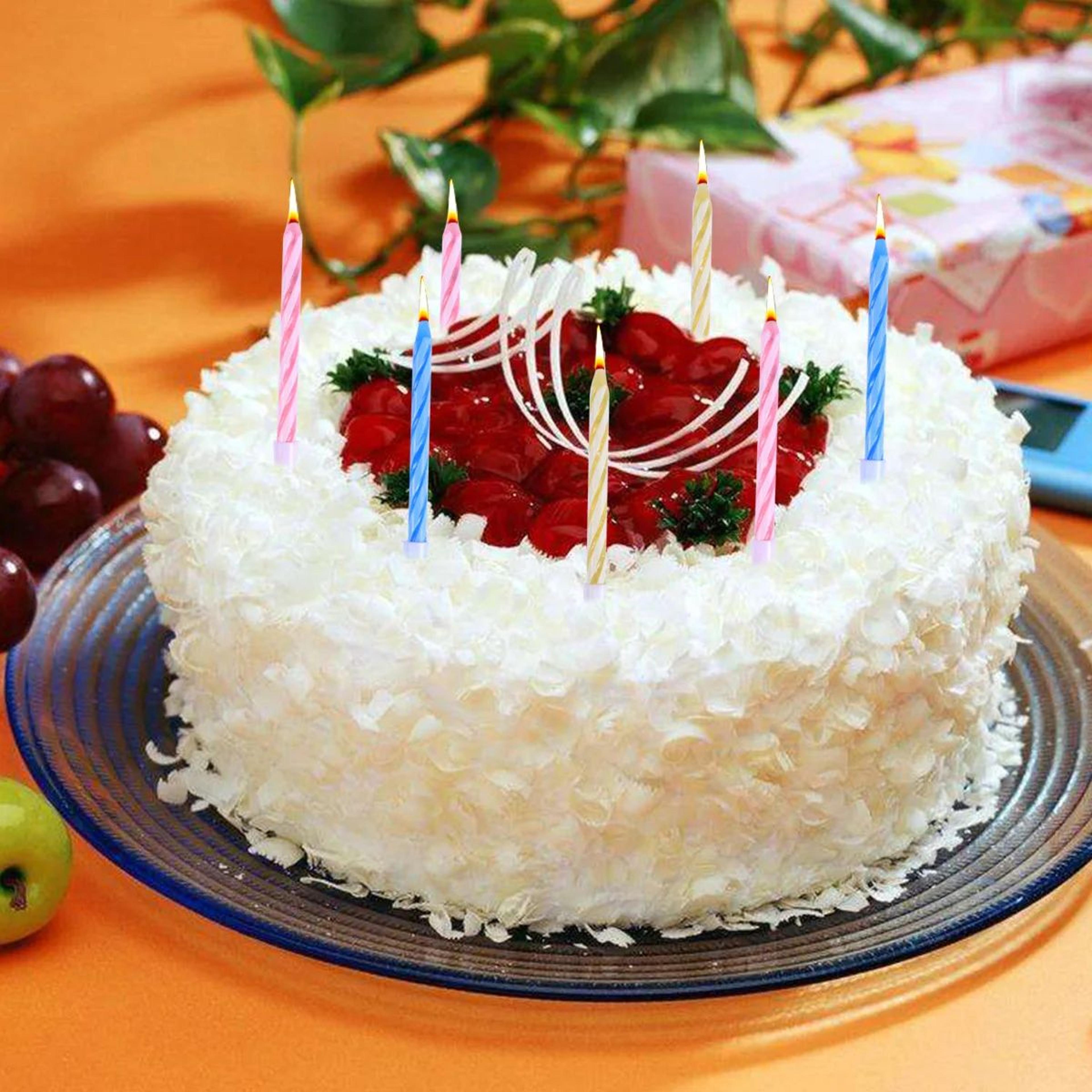 100pcs Relighting Birthday Candles  Funny Magic Trick Cake Candles For Birthday Parties Celebration 5