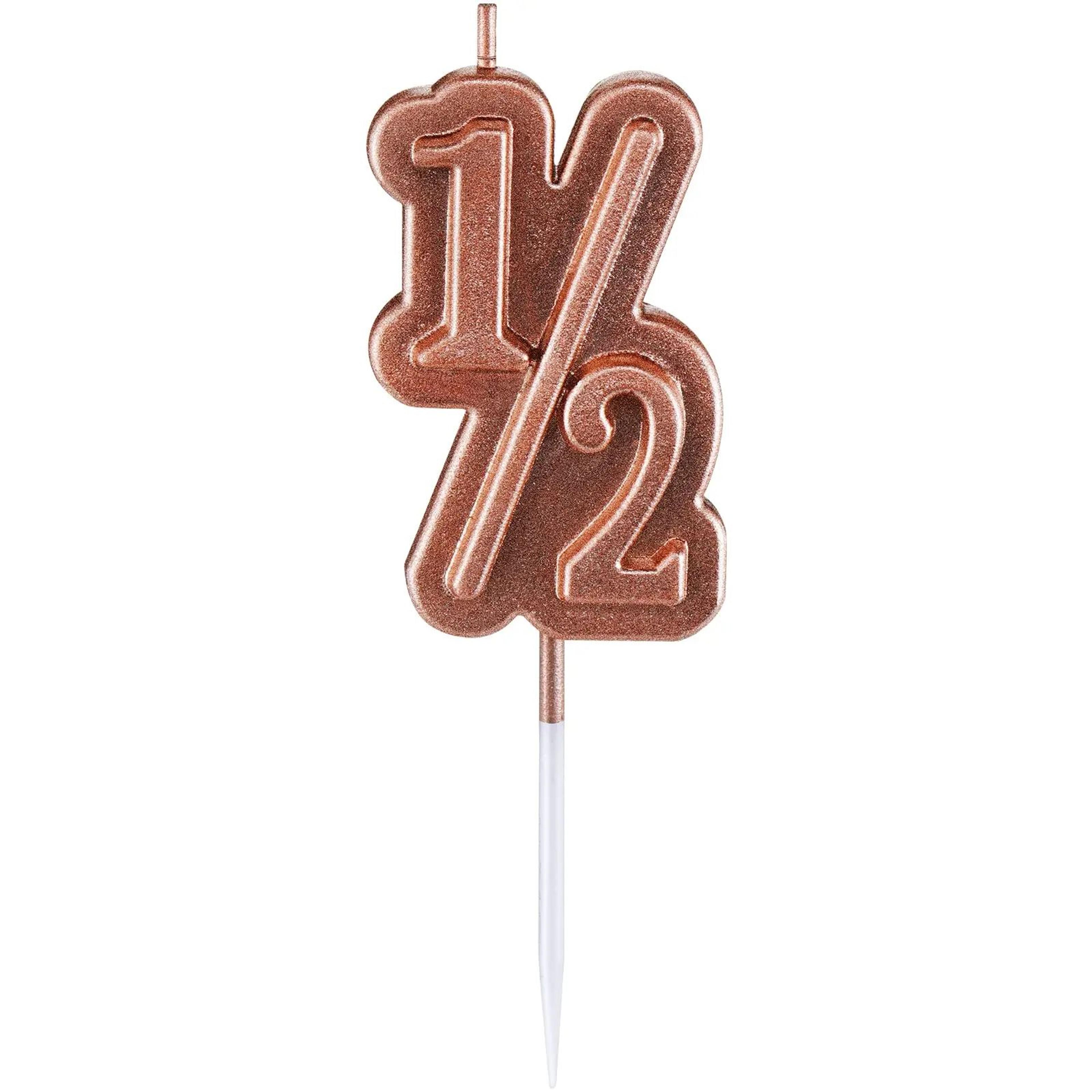 Half 12 Birthday Cake Candle Topper  Baby Half Birthday Number Candle For 6Month Party Cake Decorat 8
