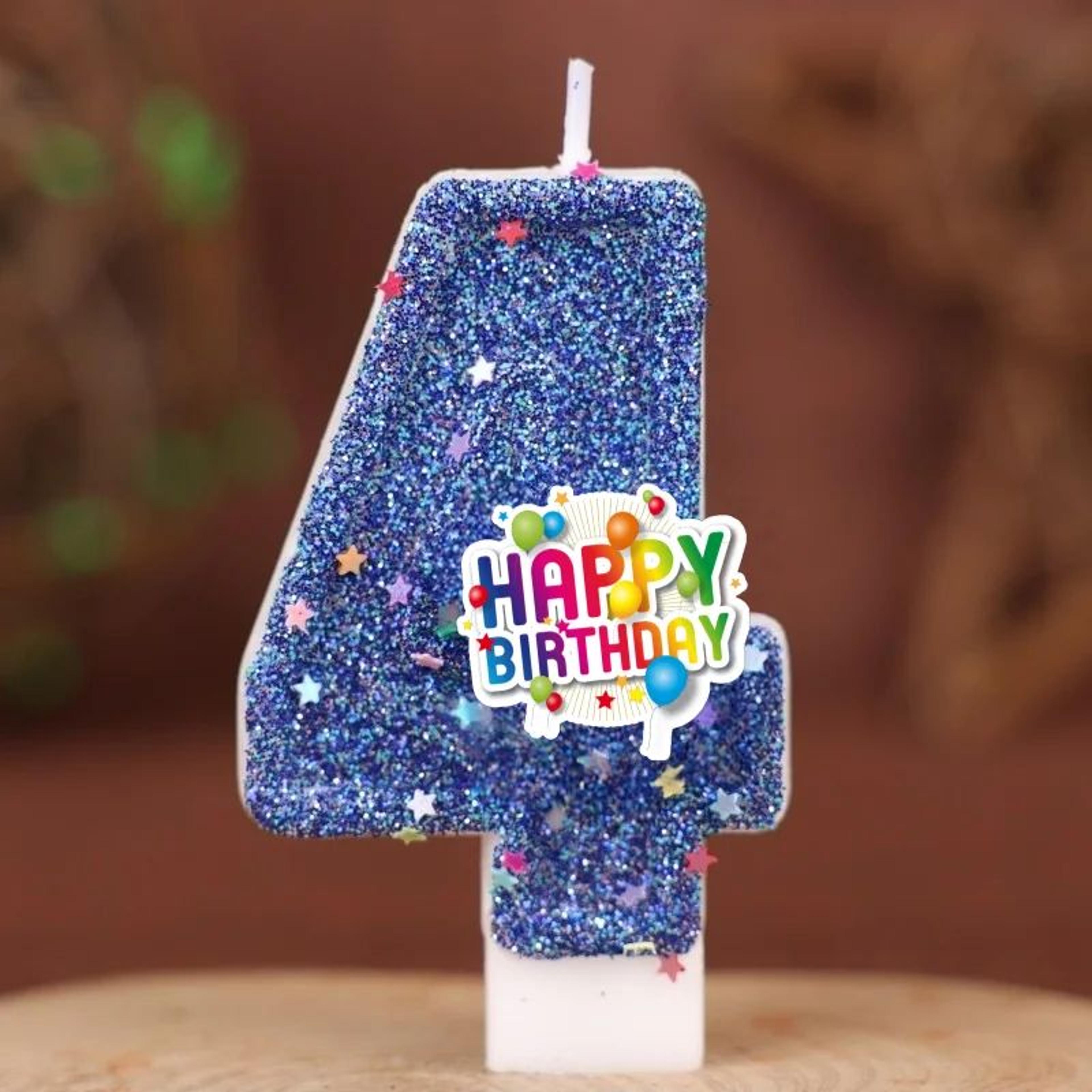 09 Colorful Happy Birthday Number Candle Cake Topper  Decorative Paraffin Wax Party Candles For Kid 10