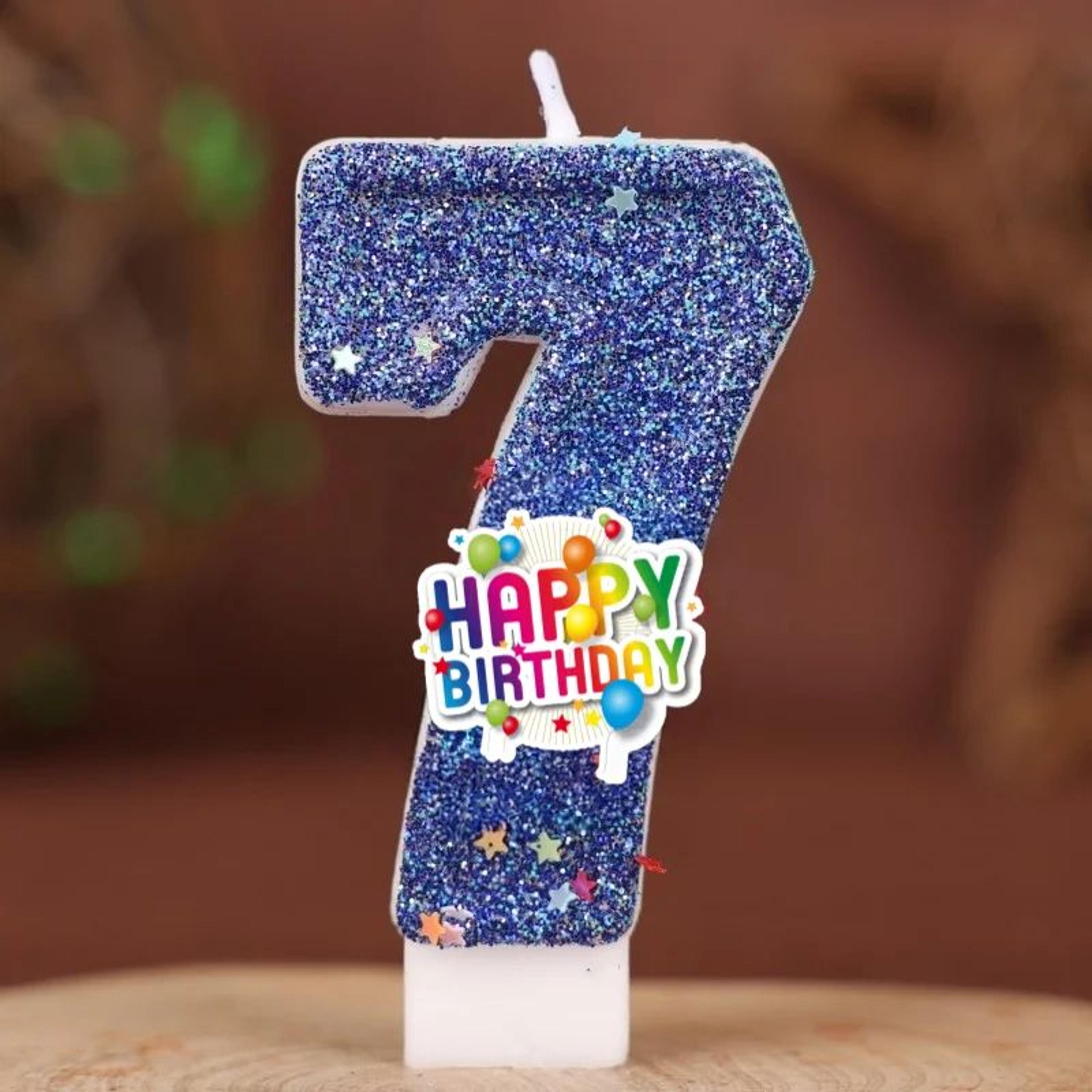 09 Colorful Happy Birthday Number Candle Cake Topper  Decorative Paraffin Wax Party Candles For Kid 13