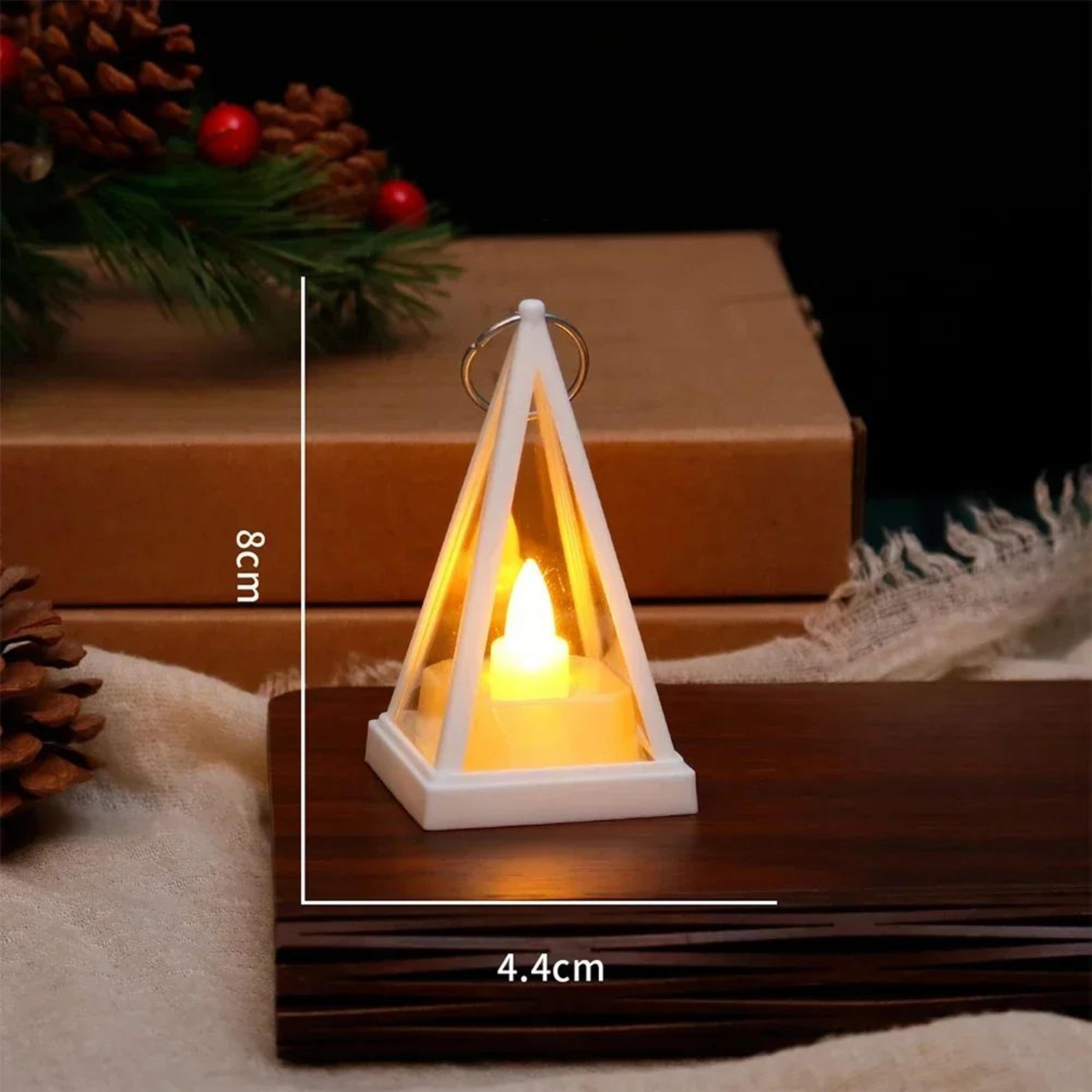 Triangle LED Candle Lantern Night Light  Battery Operated Flameless Hanging Decorative Lamp For Hom 9