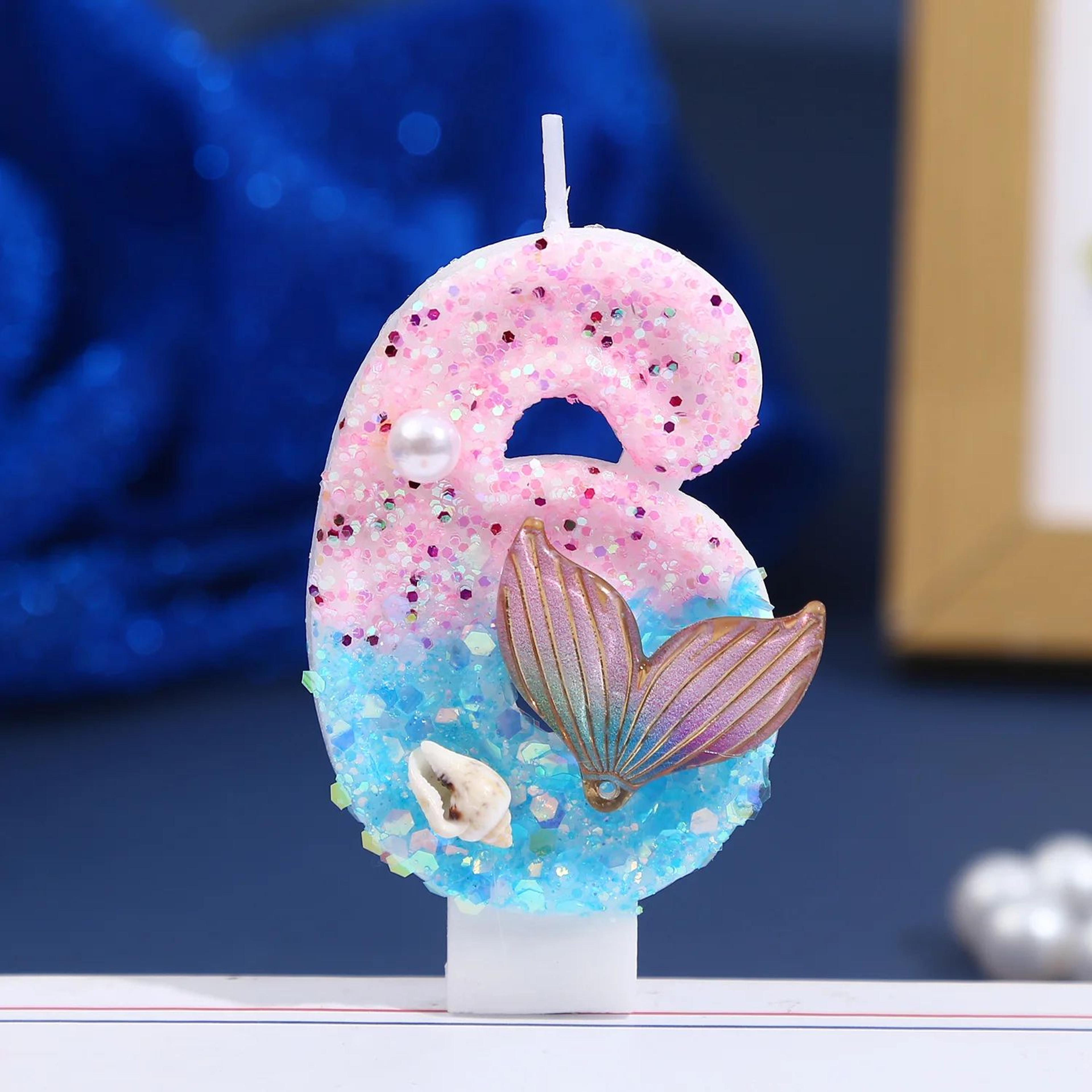 Digital Pink Gradient Birthday Candle Set  Creative Number Cake Candles For Birthday Party Decorati 1