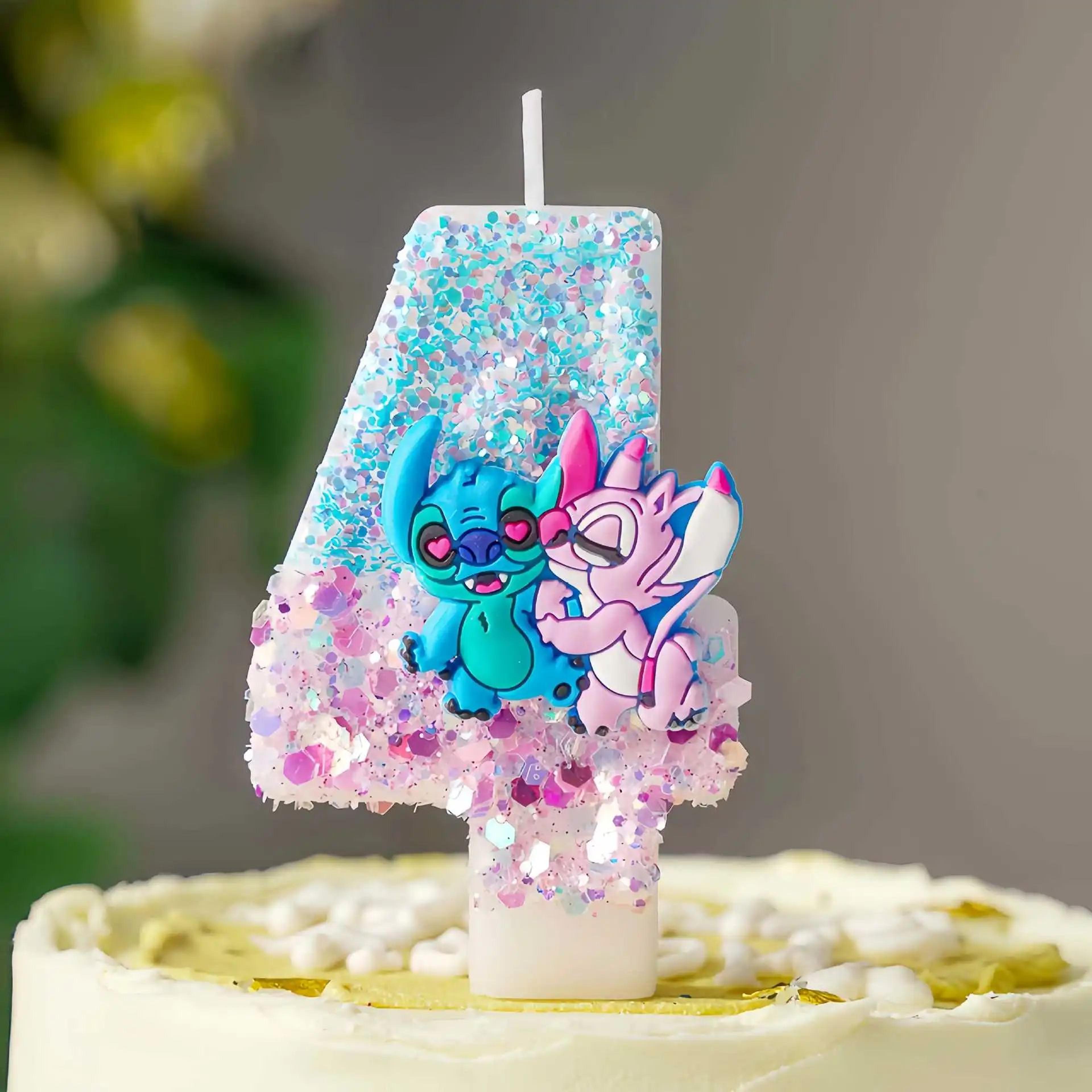 Cute Cartoon TwoColor Digital Birthday Cake Candles  Colorful Number Party Candles For Birthday  Ce 1