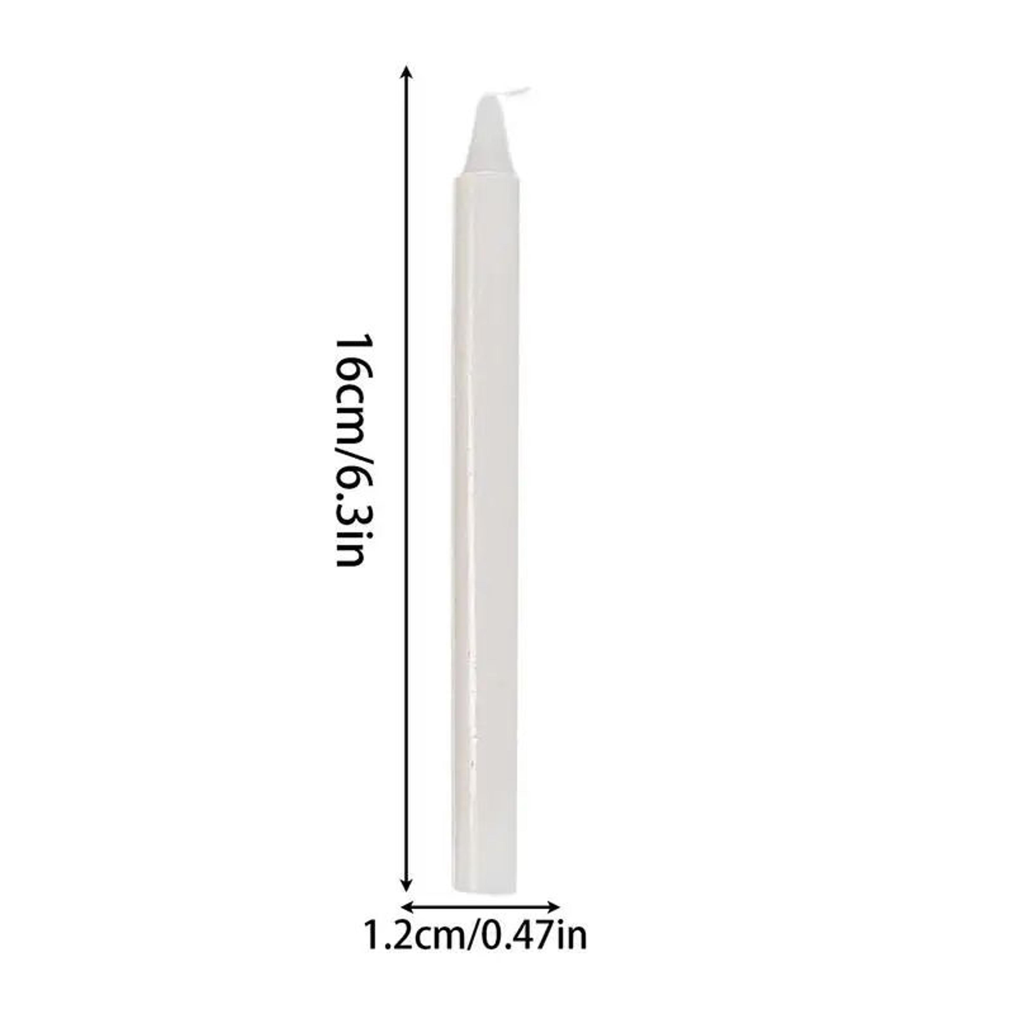 10pcs Smokeless Mini Taper Candles  Long Burning Unscented Emergency Wedding  Home Lighting Candles 5