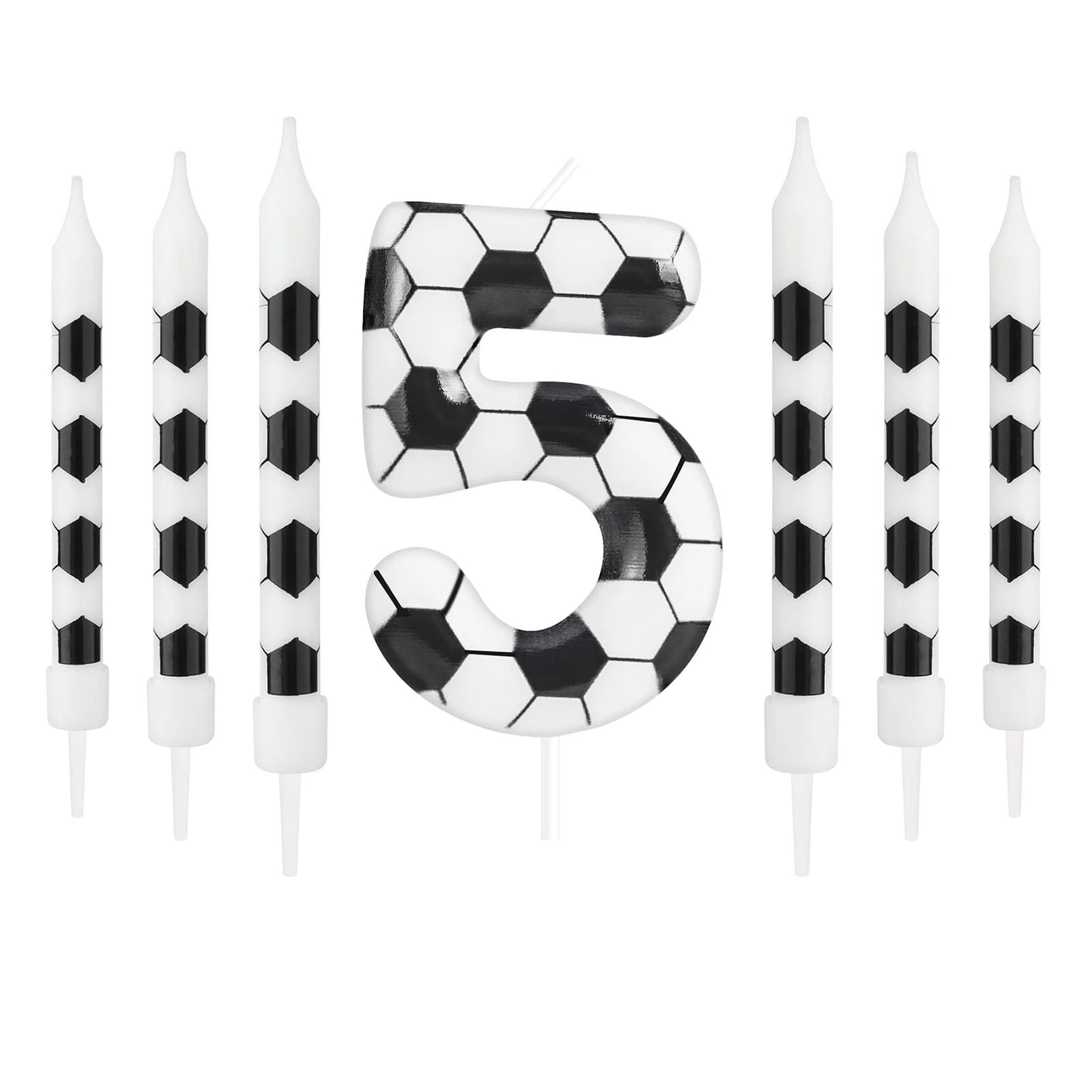 Soccer Number Birthday Candle 021  Paraffin Wax Cake Topper For Kids Adults Birthday  Anniversary P 11