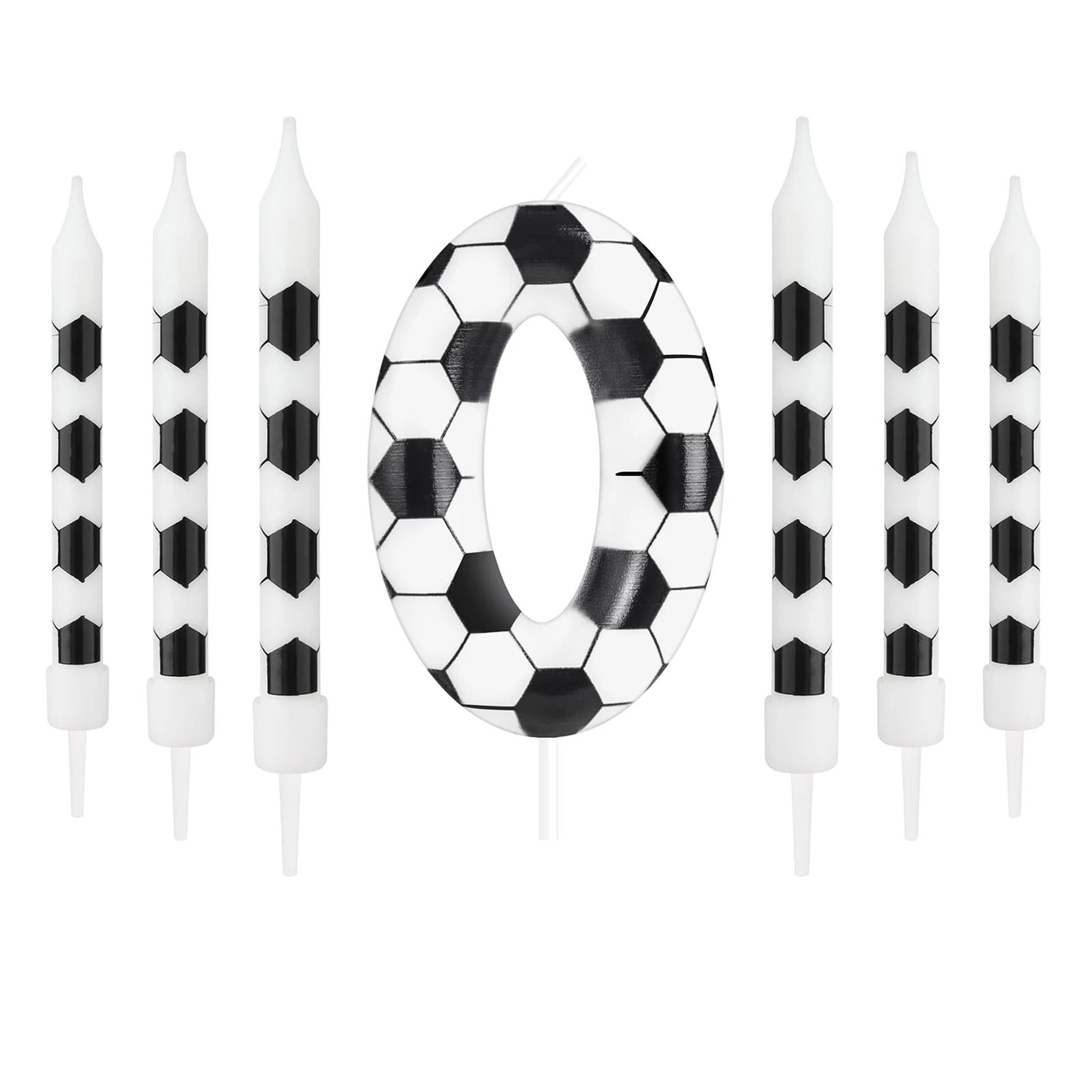 Soccer Number Birthday Candle 021  Paraffin Wax Cake Topper For Kids Adults Birthday  Anniversary P 6