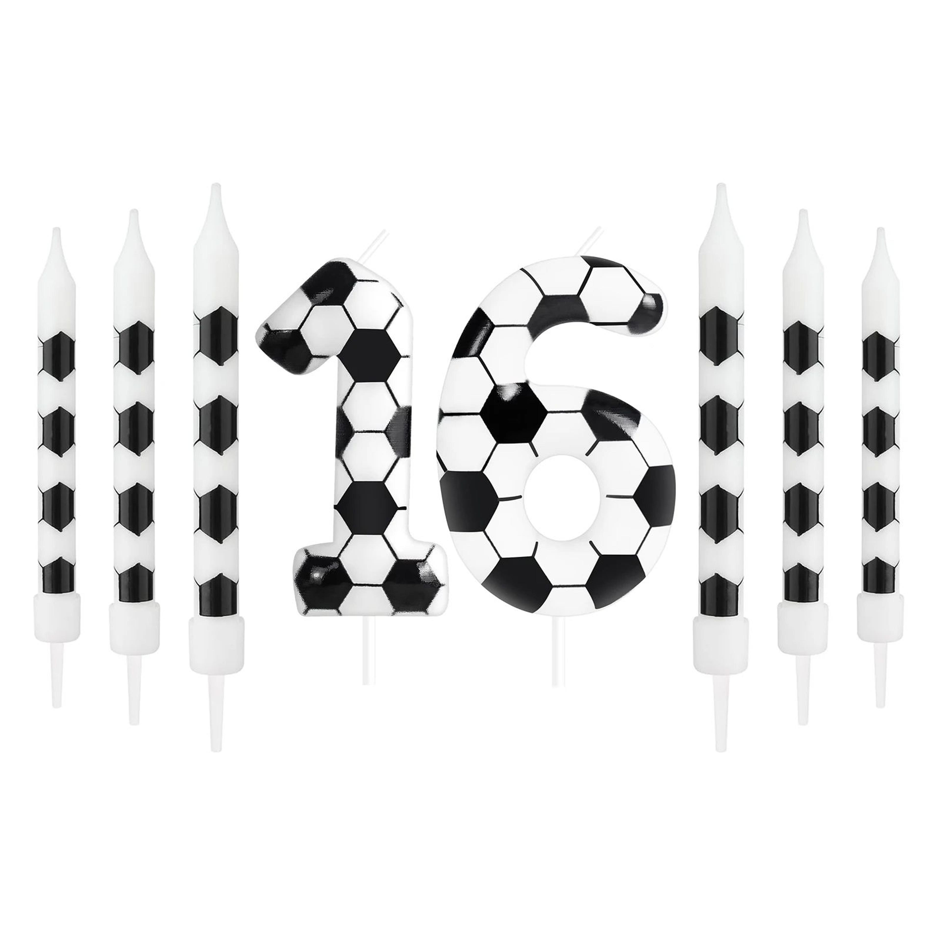 Soccer Number Birthday Candle 021  Paraffin Wax Cake Topper For Kids Adults Birthday  Anniversary P 22