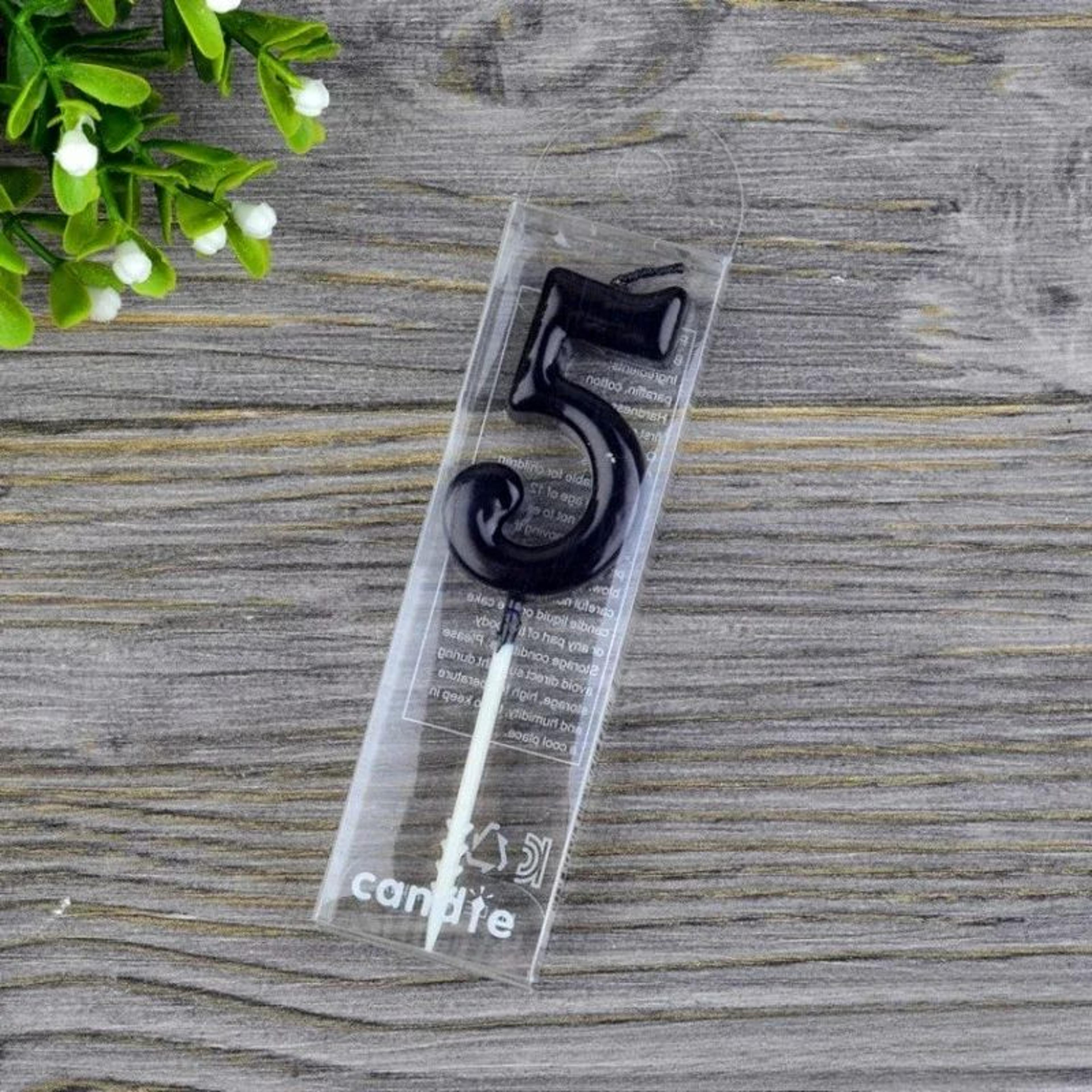 Black Number Birthday Candle  Elegant Cake Topper For Birthday Party Cake Decorations 11