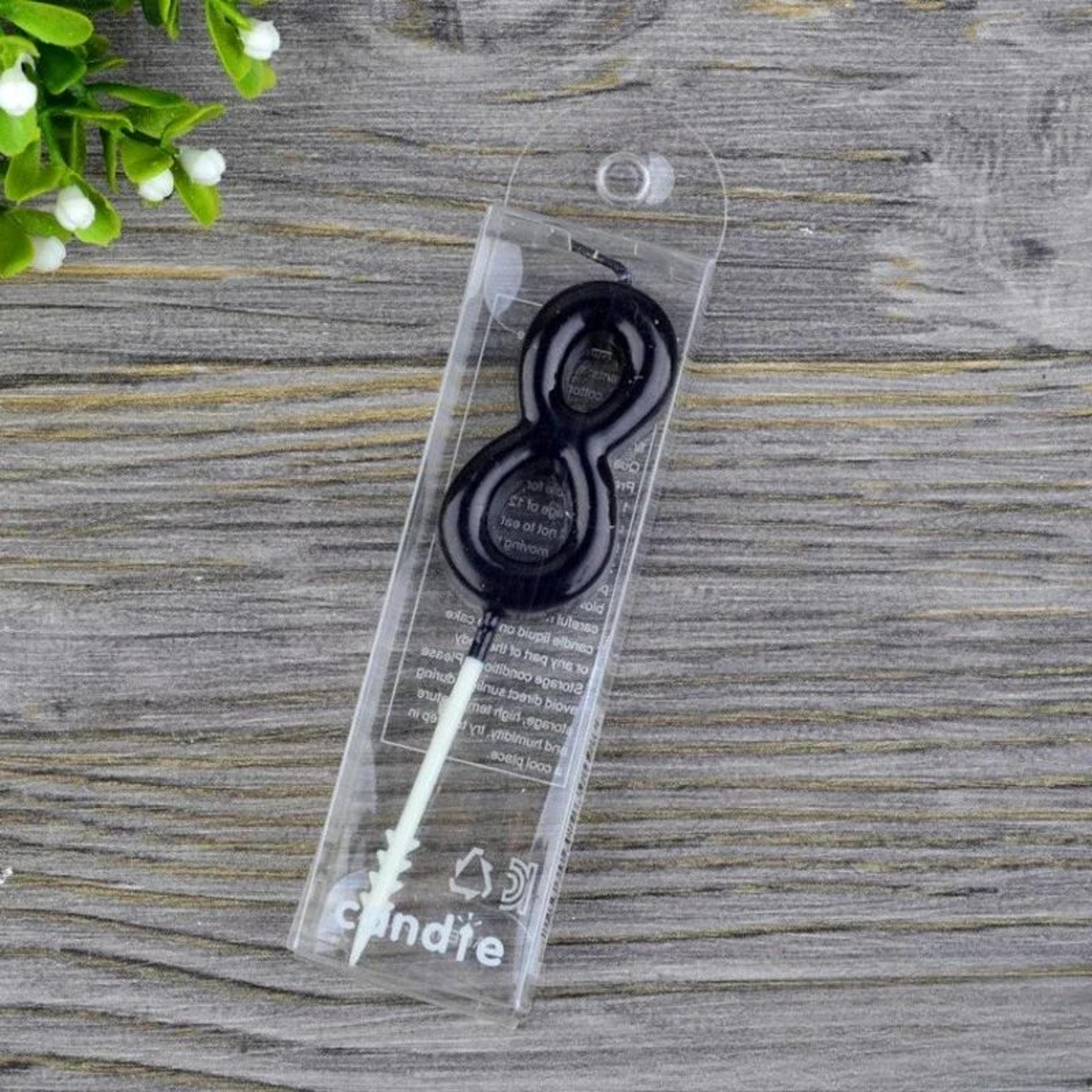Black Number Birthday Candle  Elegant Cake Topper For Birthday Party Cake Decorations 14