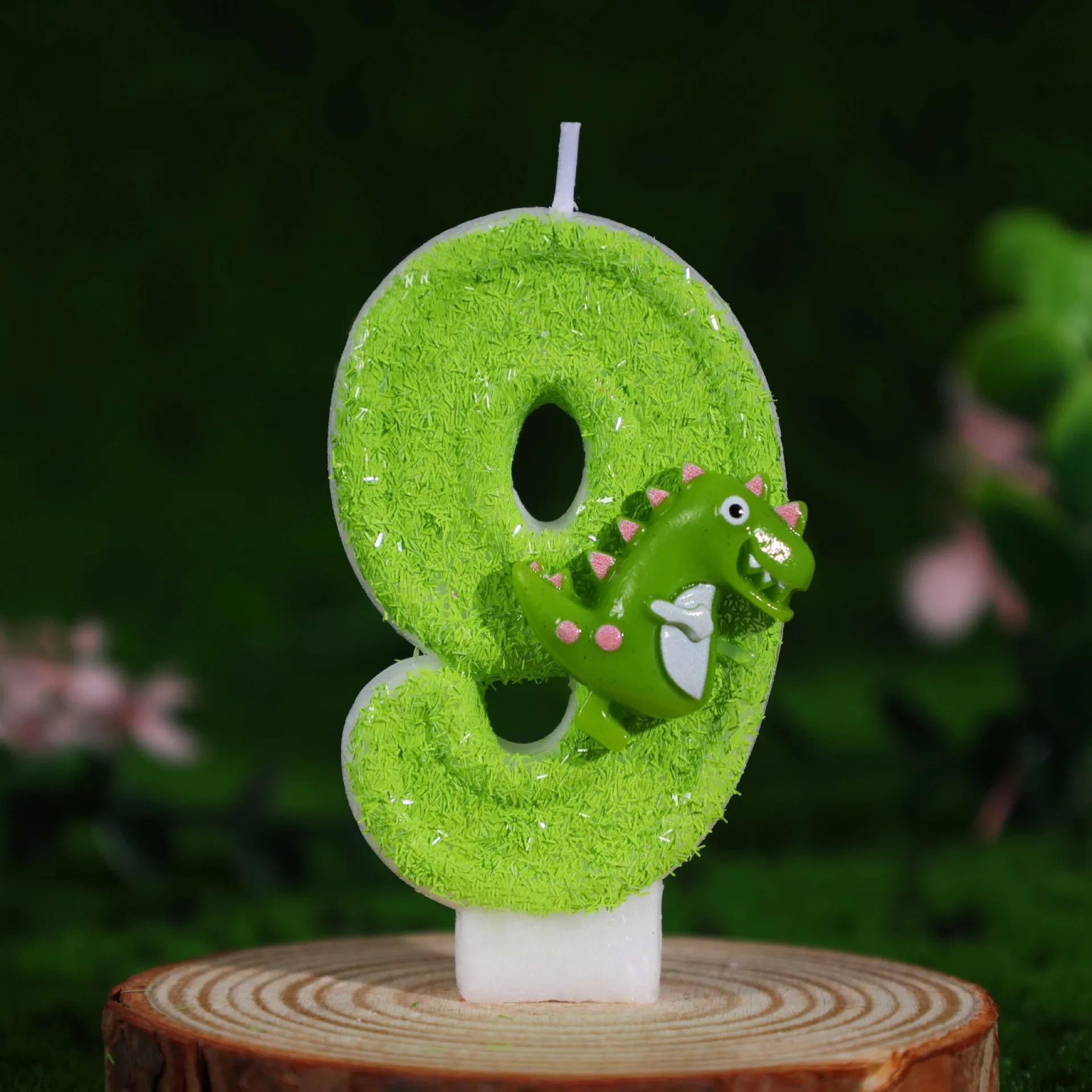 09 Dinosaur Number Birthday Candle  Cute Cartoon Cake Topper For Kids Birthday Party  One Year Cele 14