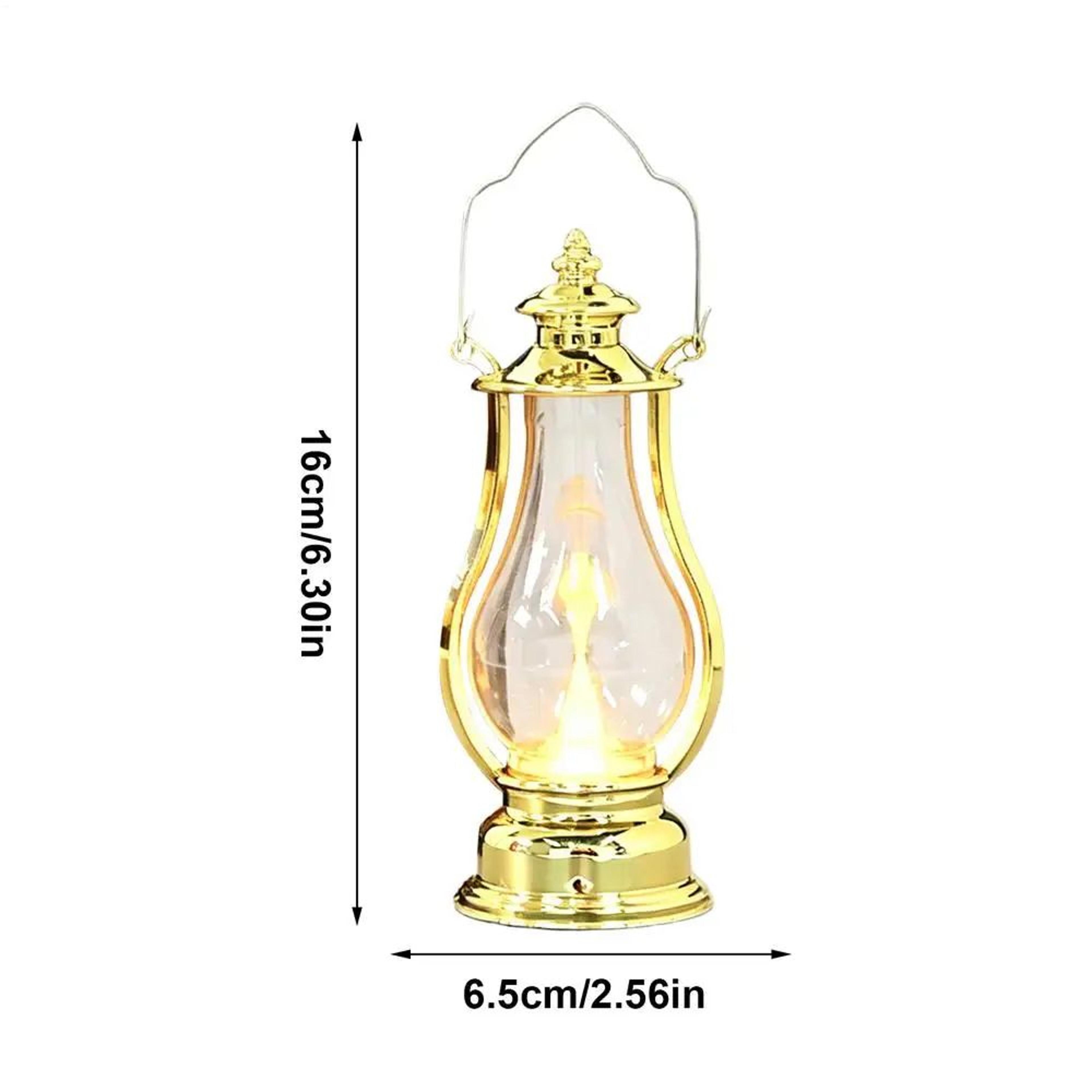 Portable Vintage LED Oil Lamp Lantern  Battery Operated Hanging Decorative Light For Home Patio Cam 11