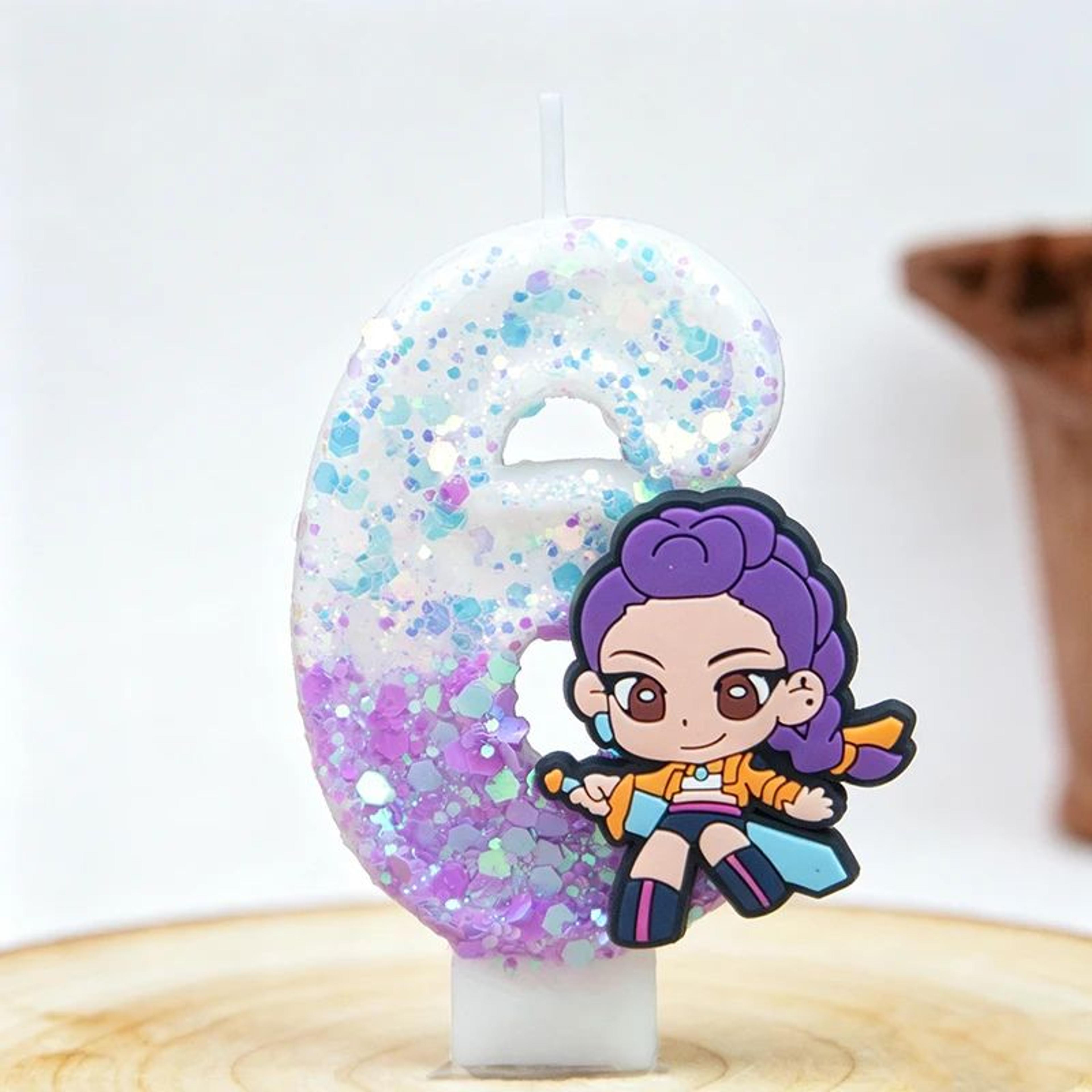 Creative Cartoon Birthday Cake Digital Candles  Party Cake Decorations  Holiday Celebration Accesso 2