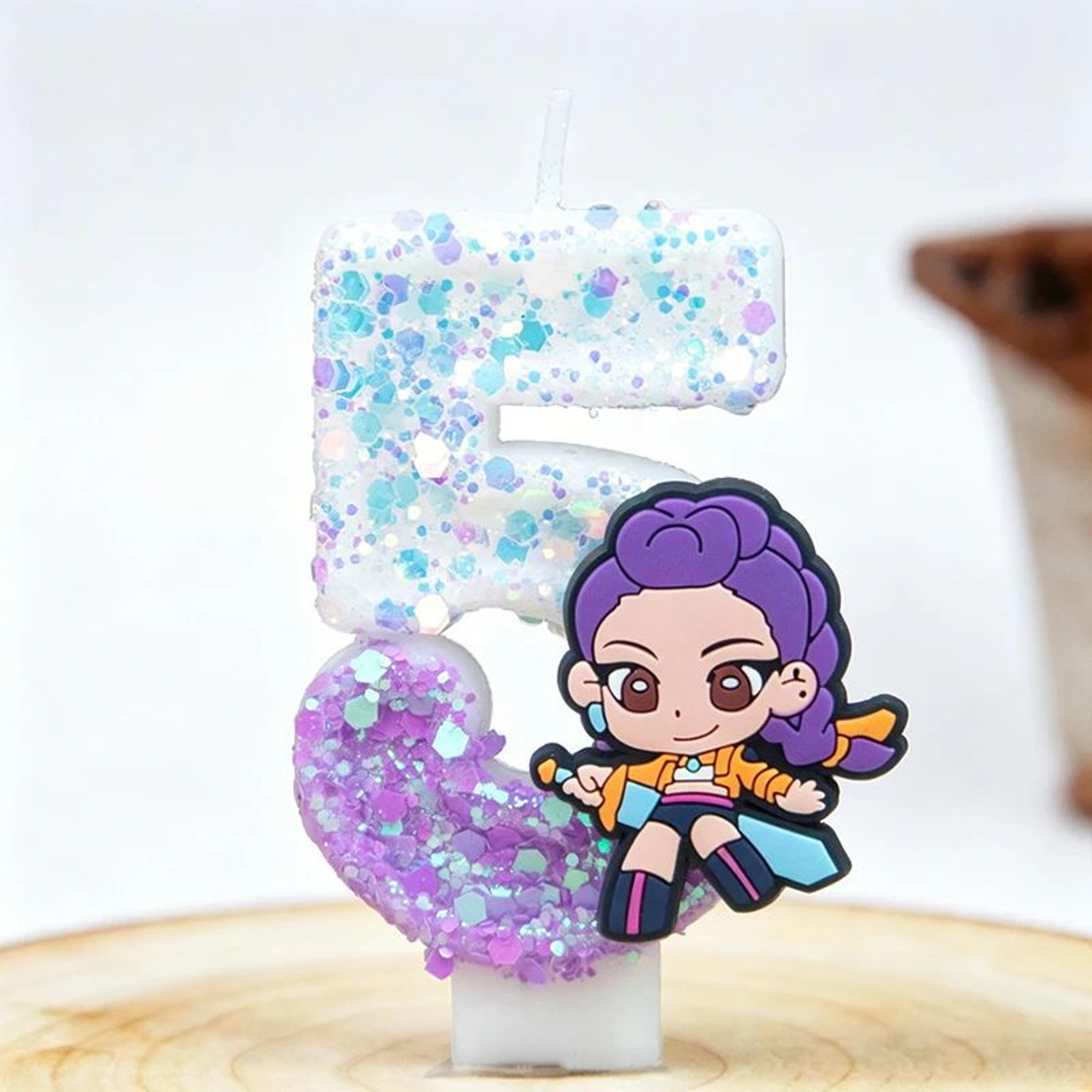 Creative Cartoon Birthday Cake Digital Candles  Party Cake Decorations  Holiday Celebration Accesso 11